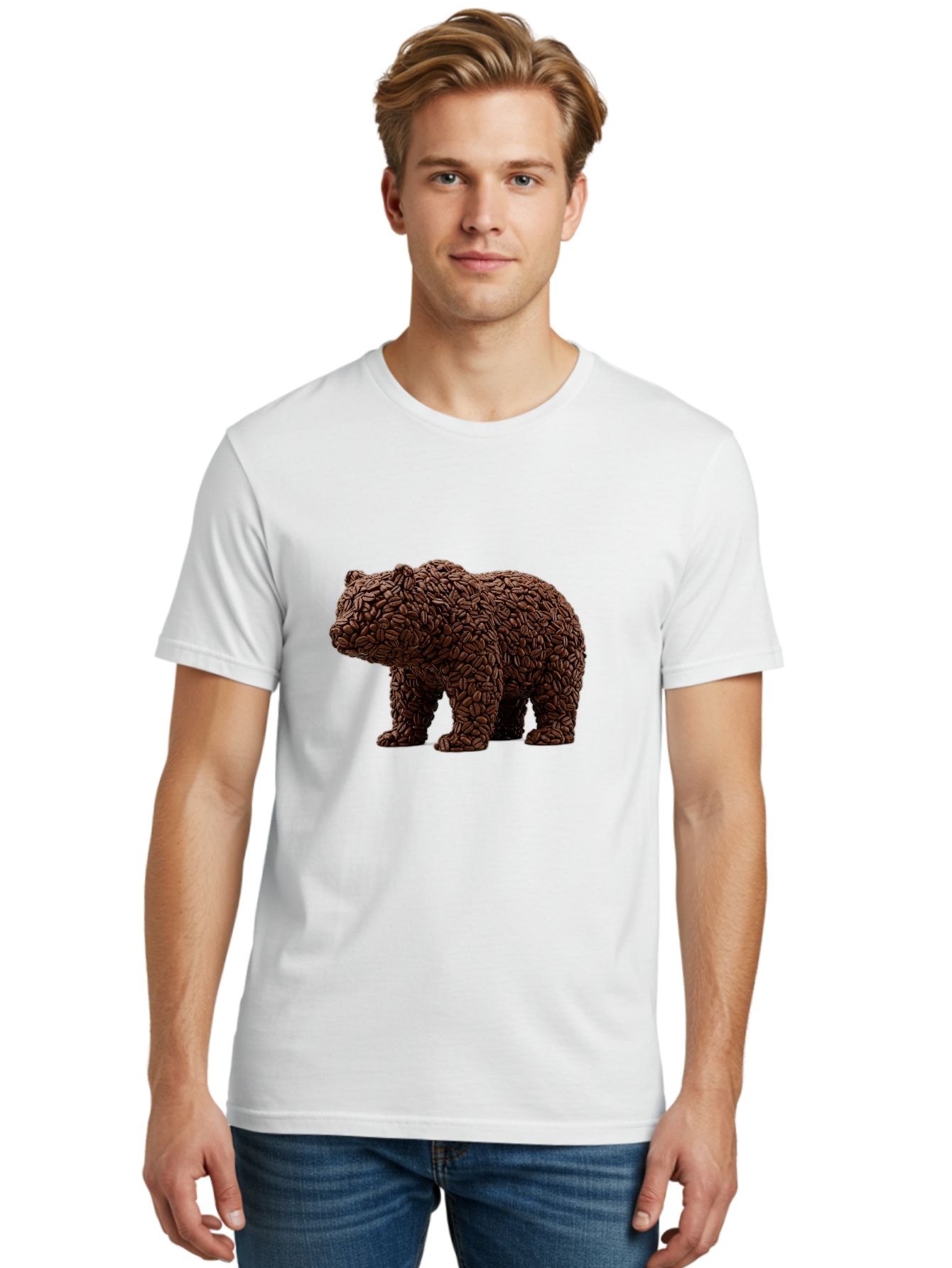 Coffee-Bean-Bear Men'S Graphic Tee, 100% Cotton, Comfortable Casual Summer Wear, Machine Washable, Vintage Camera, Old Camera, Antique Camera, Black Camera, Classic Photography, Photography Equipment, Nostalgic Device, Film Camera, Camera Art Bae974