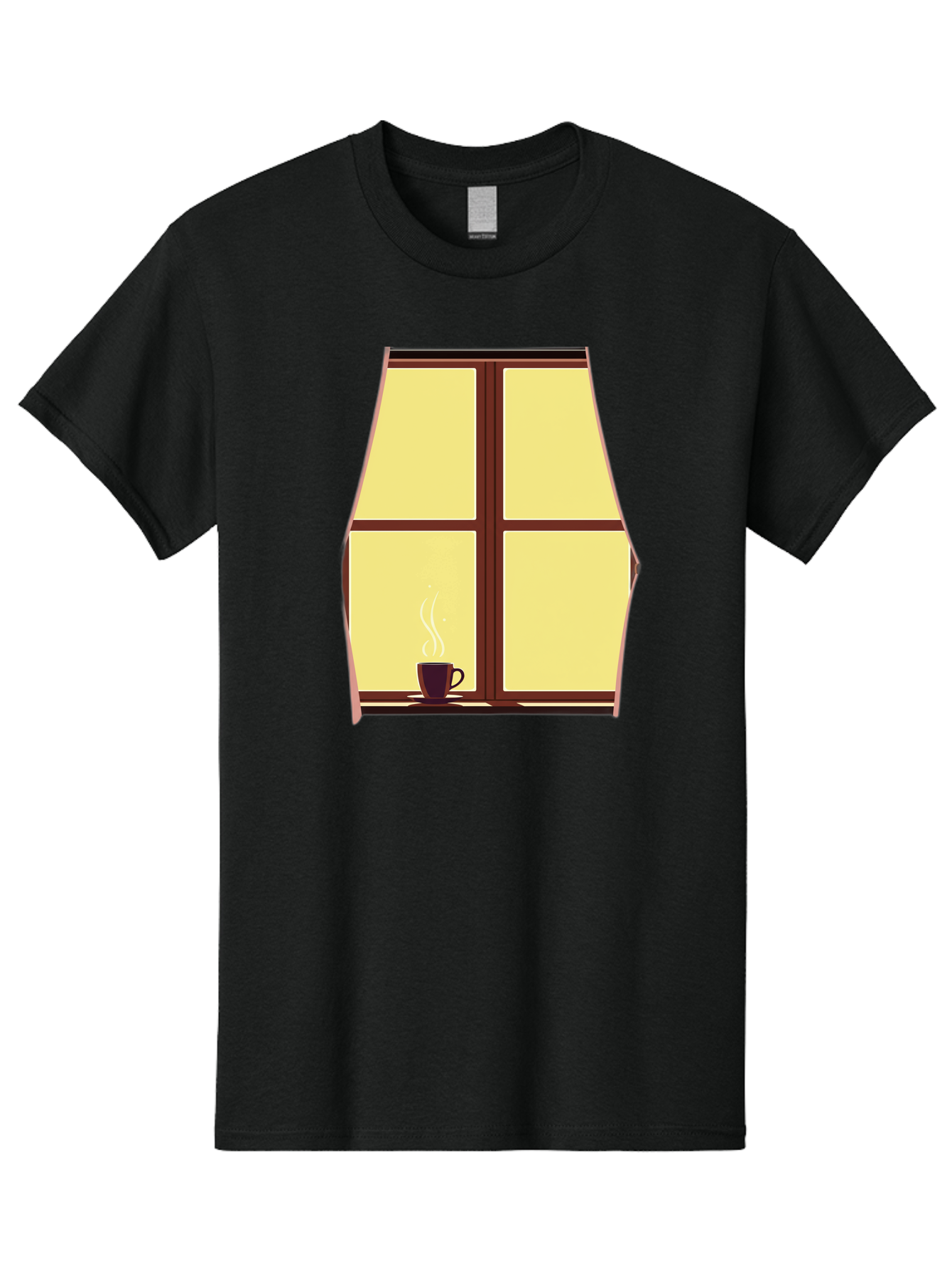 Coffee-By-Window Men'S Graphic Tee, 100% Cotton, Comfortable Casual Summer Wear, Machine Washable, Vintage Camera, Old Camera, Antique Camera, Black Camera, Classic Photography, Photography Equipment, Nostalgic Device, Film Camera, Camera Art Bae975