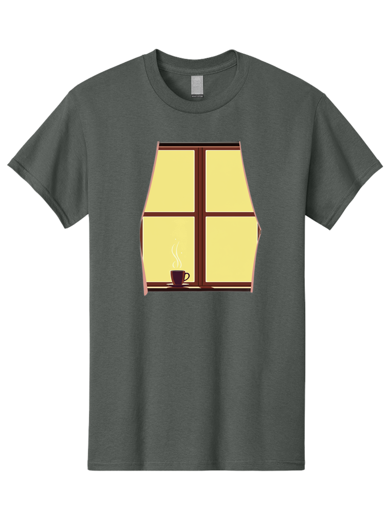 Coffee-By-Window Men'S Graphic Tee, 100% Cotton, Comfortable Casual Summer Wear, Machine Washable, Vintage Camera, Old Camera, Antique Camera, Black Camera, Classic Photography, Photography Equipment, Nostalgic Device, Film Camera, Camera Art Bae975