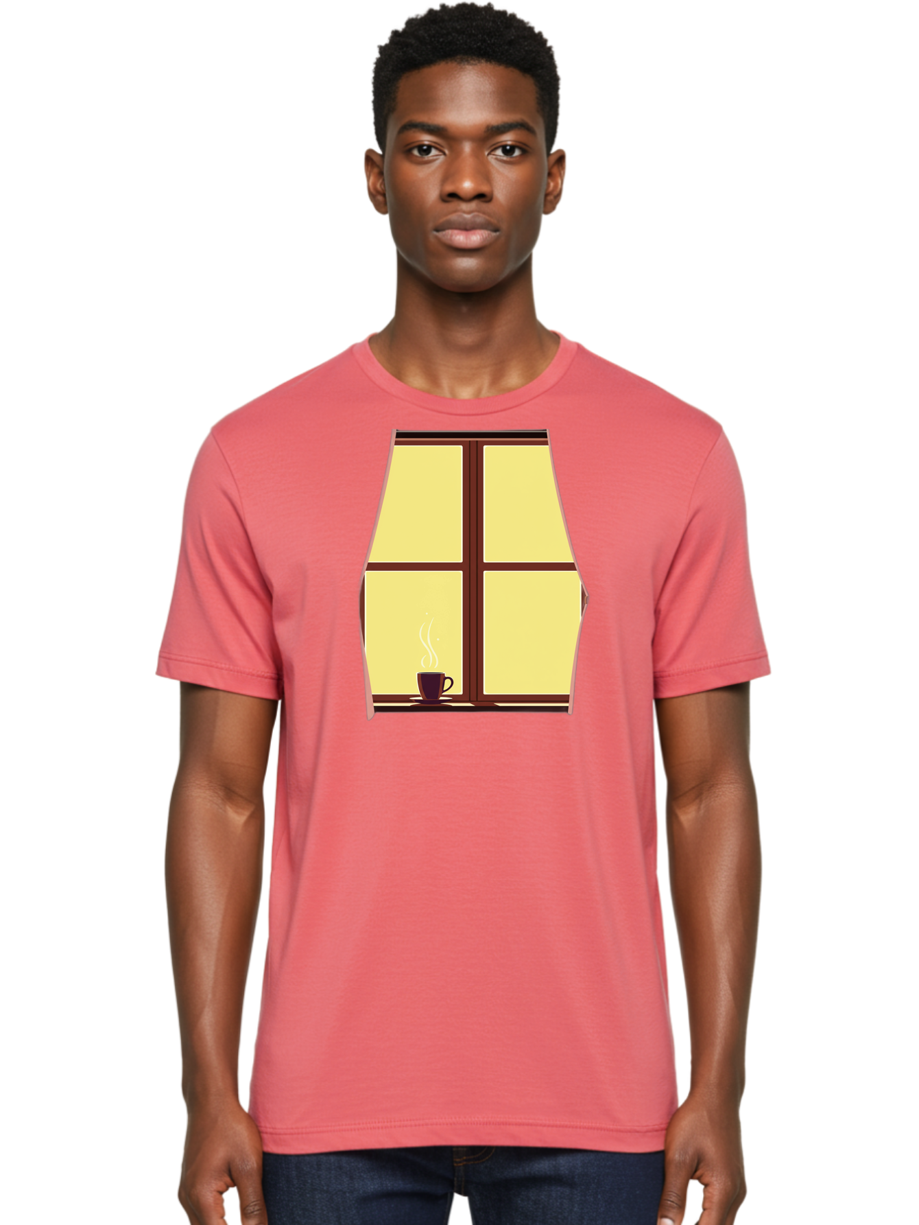 Coffee-By-Window Men'S Graphic Tee, 100% Cotton, Comfortable Casual Summer Wear, Machine Washable, Vintage Camera, Old Camera, Antique Camera, Black Camera, Classic Photography, Photography Equipment, Nostalgic Device, Film Camera, Camera Art Bae975