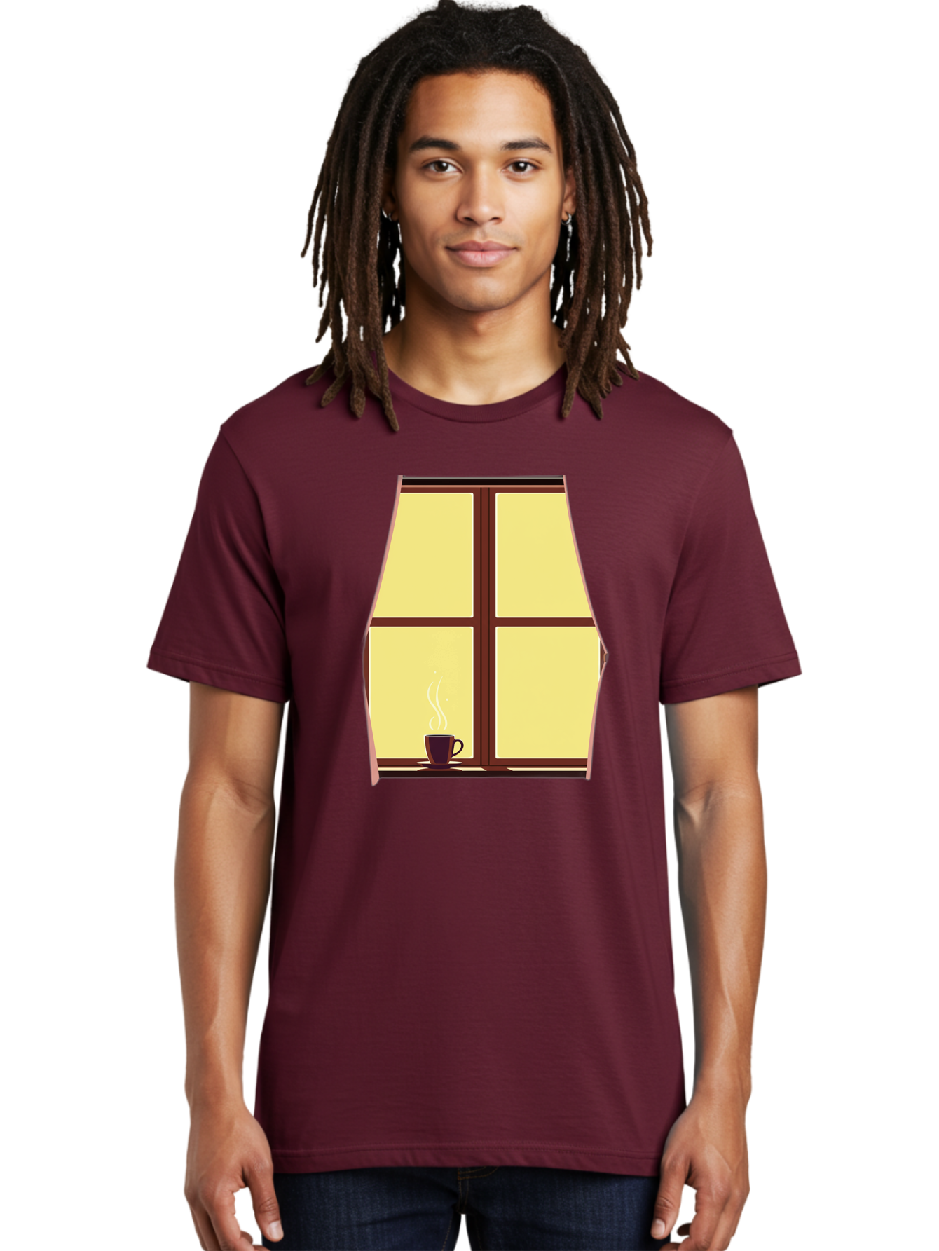 Coffee-By-Window Men'S Graphic Tee, 100% Cotton, Comfortable Casual Summer Wear, Machine Washable, Vintage Camera, Old Camera, Antique Camera, Black Camera, Classic Photography, Photography Equipment, Nostalgic Device, Film Camera, Camera Art Bae975