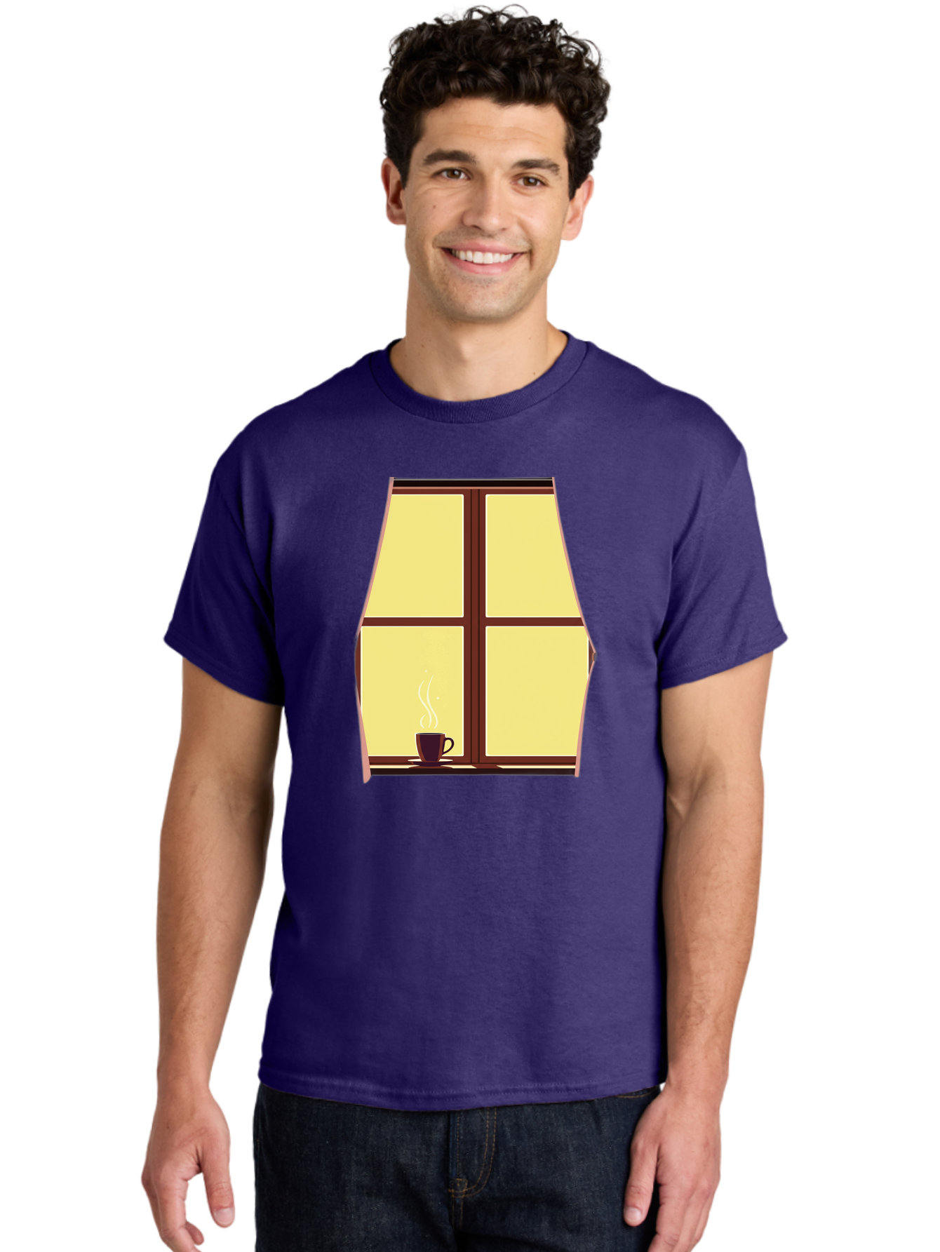 Coffee-By-Window Men'S Graphic Tee, 100% Cotton, Comfortable Casual Summer Wear, Machine Washable, Vintage Camera, Old Camera, Antique Camera, Black Camera, Classic Photography, Photography Equipment, Nostalgic Device, Film Camera, Camera Art Bae975