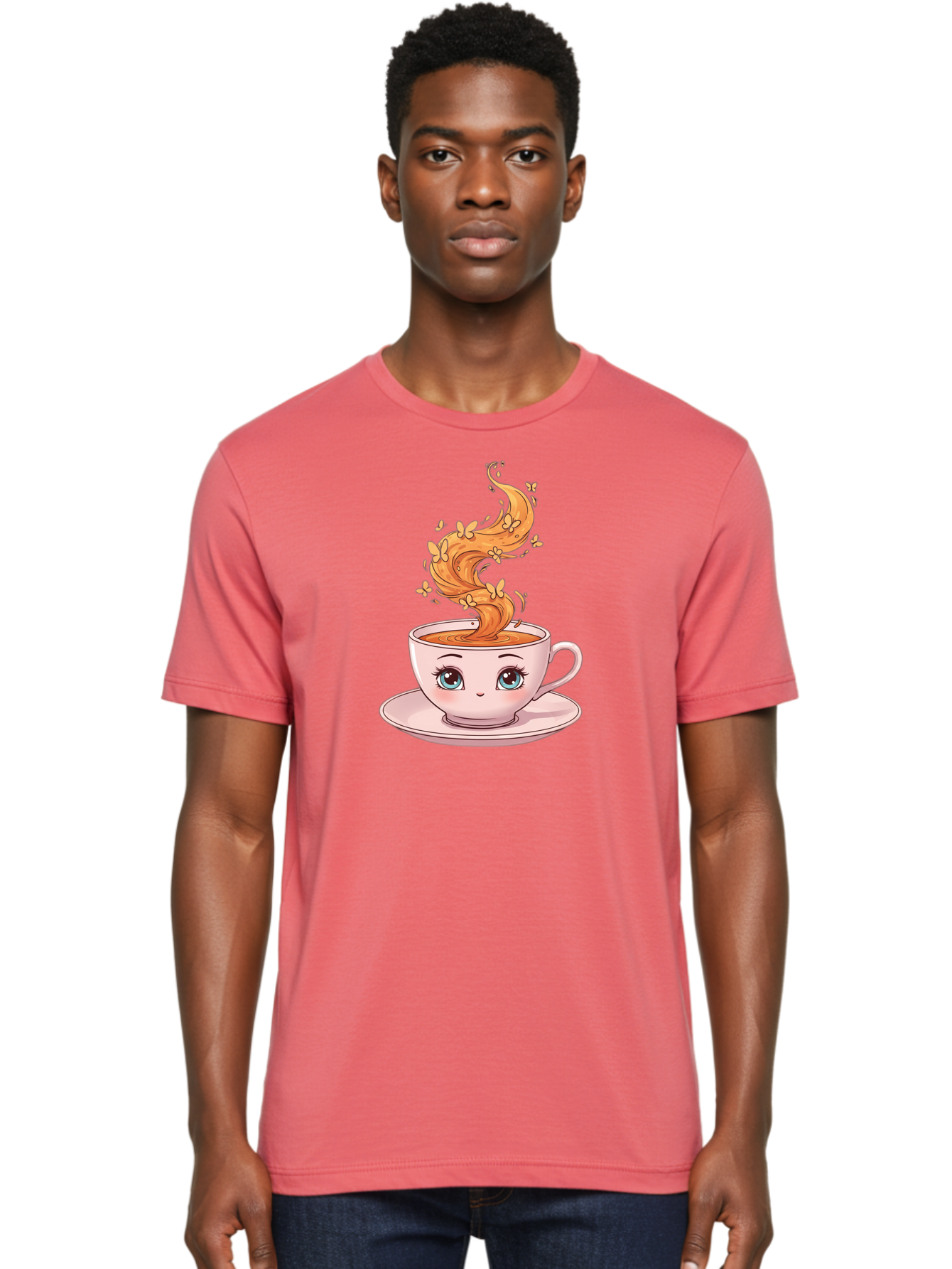 Coffee-Cup Men'S Graphic Tee, 100% Cotton, Comfortable Casual Summer Wear, Machine Washable, Vintage Camera, Old Camera, Antique Camera, Black Camera, Classic Photography, Photography Equipment, Nostalgic Device, Film Camera, Camera Art Bae976