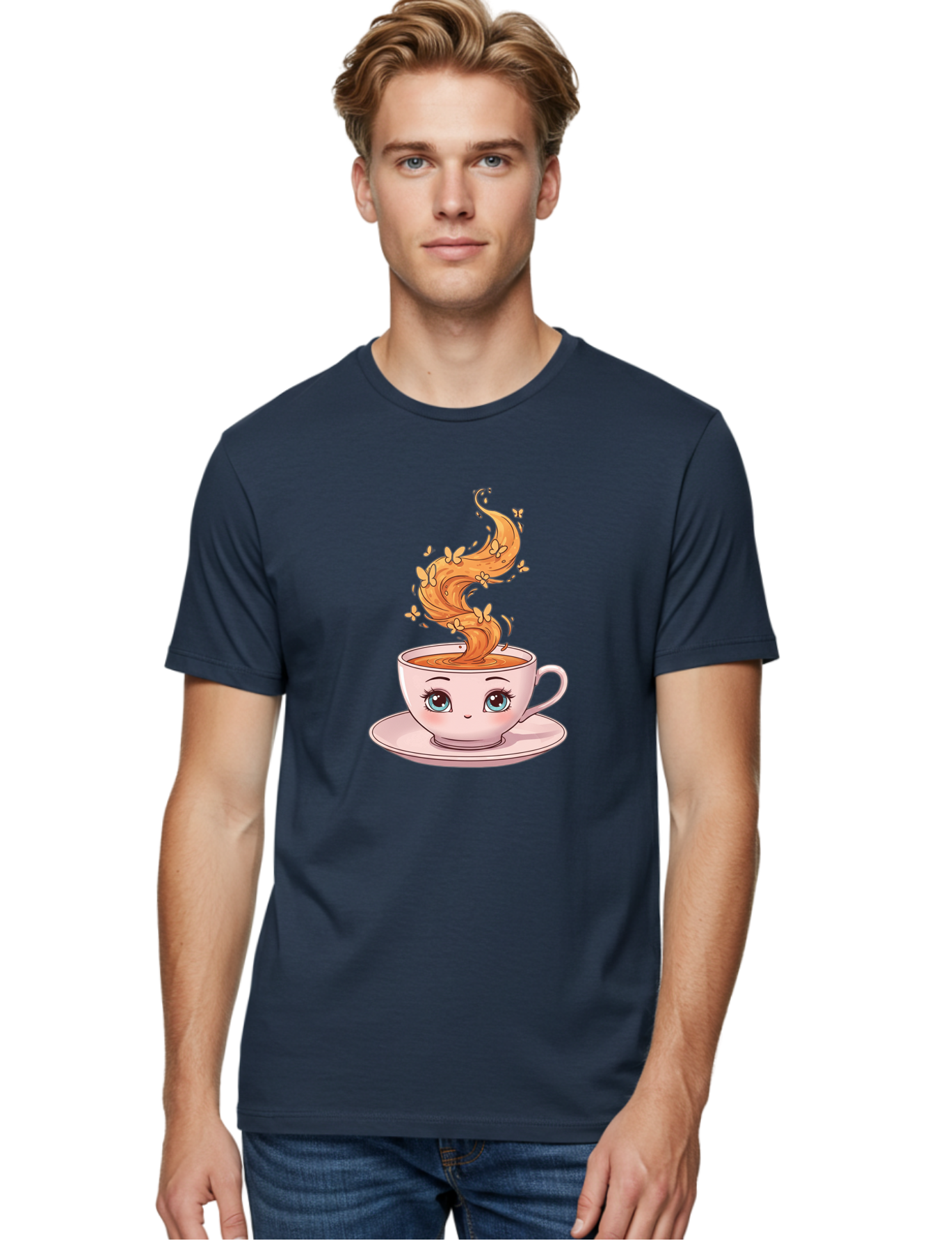 Coffee-Cup Men'S Graphic Tee, 100% Cotton, Comfortable Casual Summer Wear, Machine Washable, Vintage Camera, Old Camera, Antique Camera, Black Camera, Classic Photography, Photography Equipment, Nostalgic Device, Film Camera, Camera Art Bae976