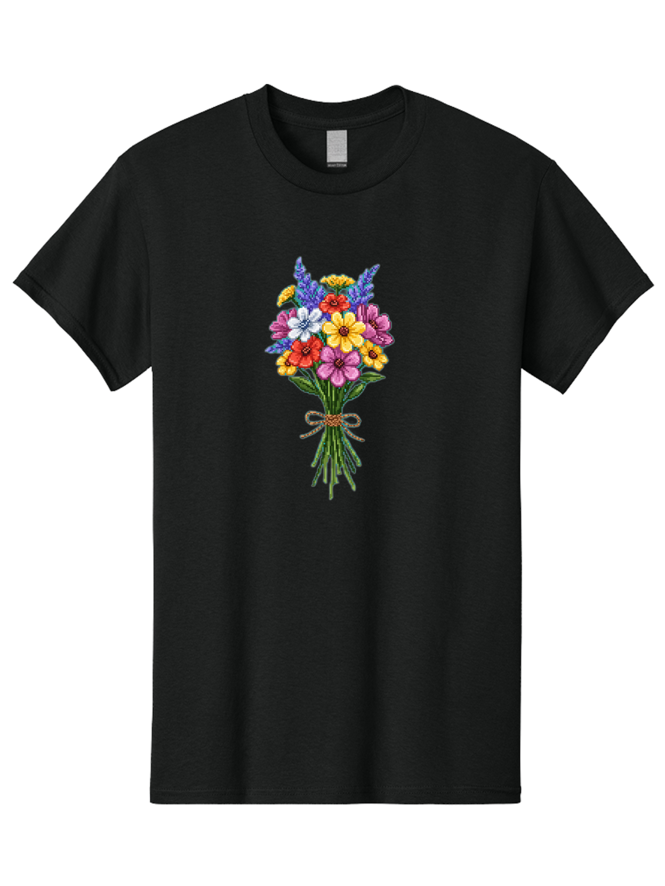 Colorful-Flower-Bouquet-1 Men'S Graphic Tee, 100% Cotton, Comfortable Casual Summer Wear, Machine Washable, Vintage Camera, Old Camera, Antique Camera, Black Camera, Classic Photography, Photography Equipment, Nostalgic Device, Film Camera, Bae977