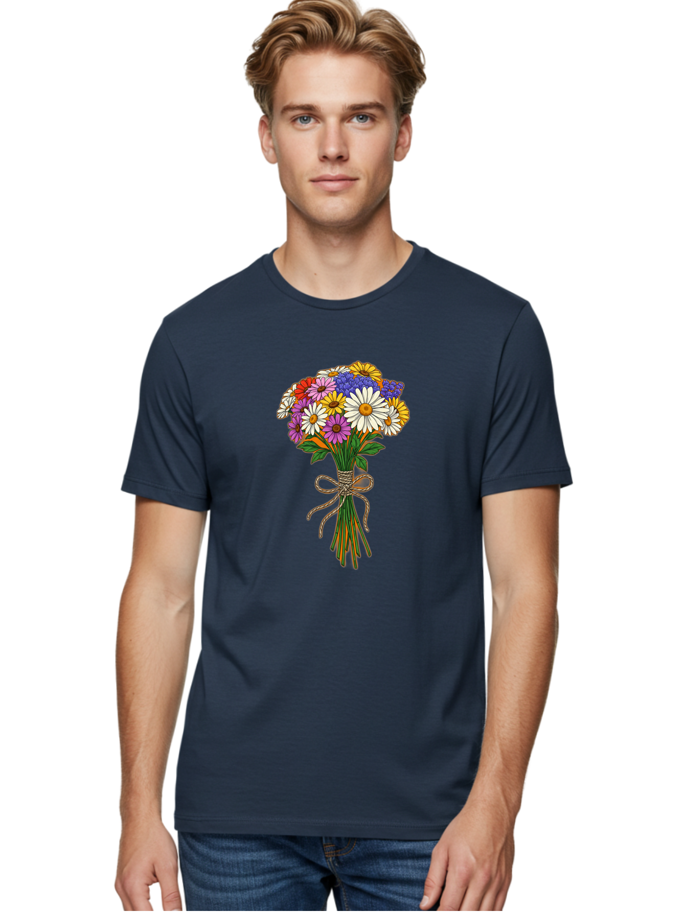 Colorful-Flower-Bouquet-2 Men'S Graphic Tee, 100% Cotton, Comfortable Casual Summer Wear, Machine Washable, Vintage Camera, Old Camera, Antique Camera, Black Camera, Classic Photography, Photography Equipment, Nostalgic Device, Film Camera, Bae978
