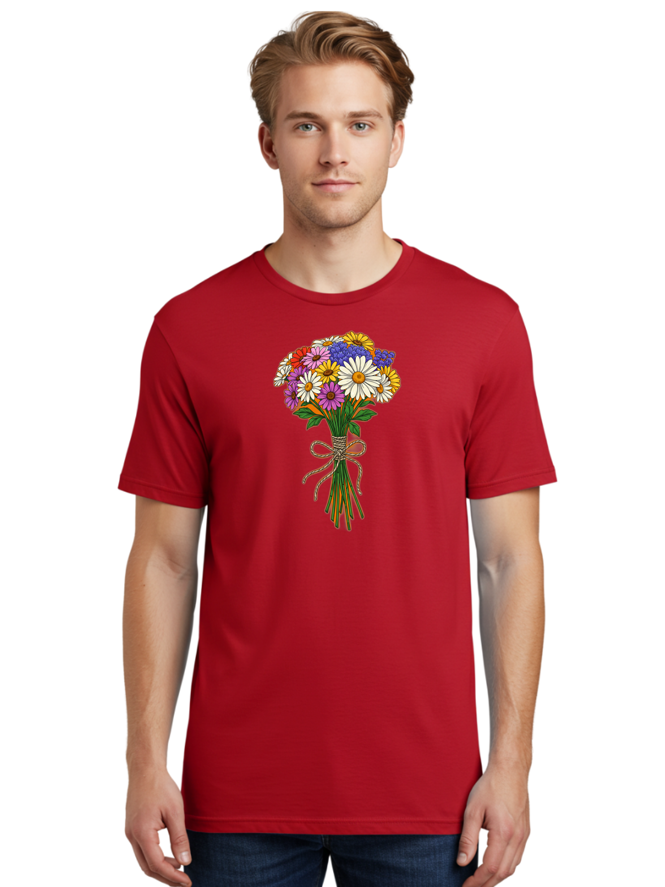 Colorful-Flower-Bouquet-2 Men'S Graphic Tee, 100% Cotton, Comfortable Casual Summer Wear, Machine Washable, Vintage Camera, Old Camera, Antique Camera, Black Camera, Classic Photography, Photography Equipment, Nostalgic Device, Film Camera, Bae978