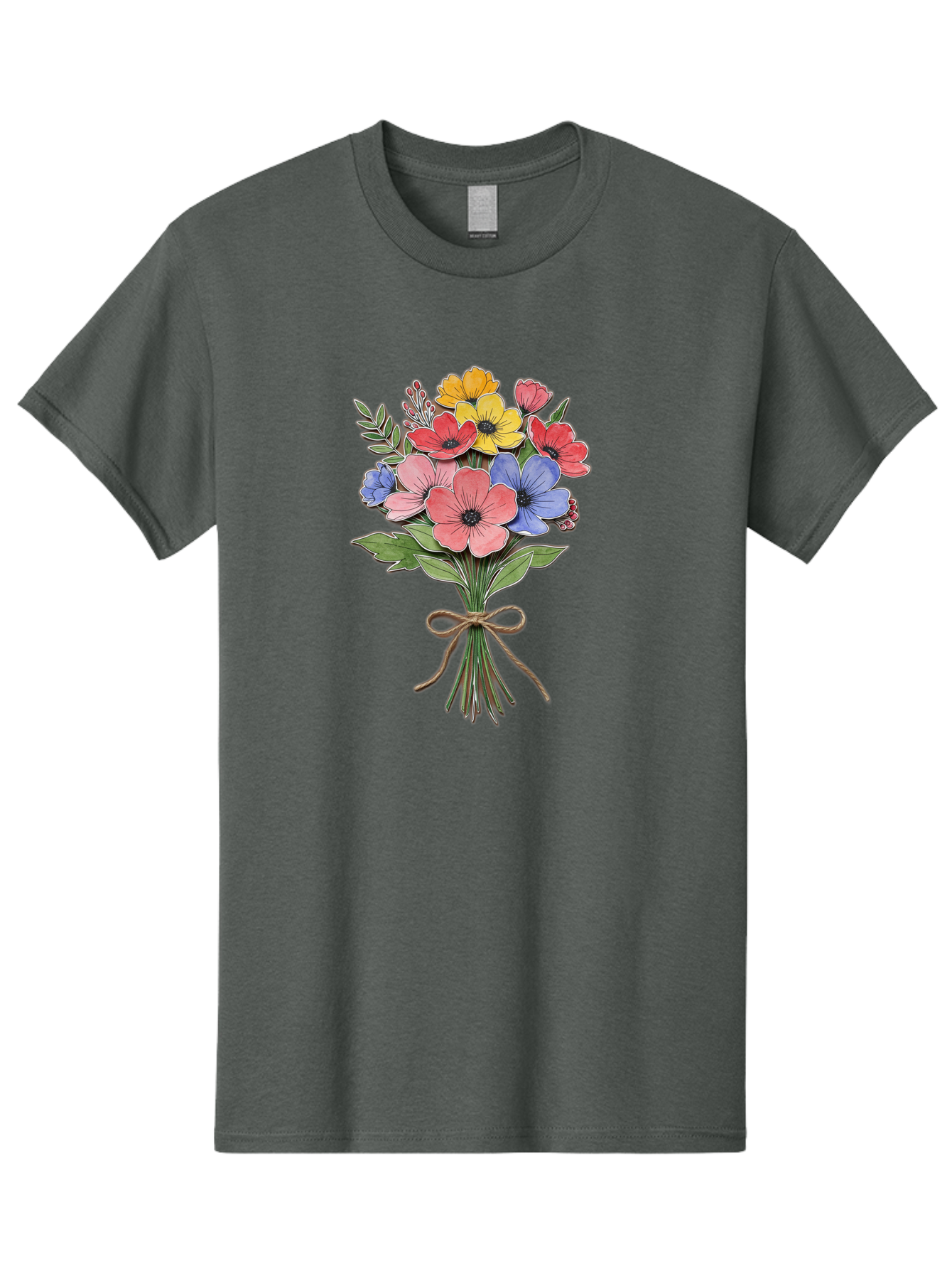 Colorful-Flower-Bouquet Men'S Graphic Tee, 100% Cotton, Comfortable Casual Summer Wear, Machine Washable, Vintage Camera, Old Camera, Antique Camera, Black Camera, Classic Photography, Photography Equipment, Nostalgic Device, Film Camera, Bae979