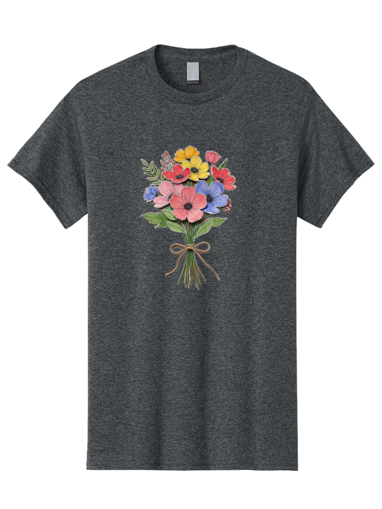 Colorful-Flower-Bouquet Men'S Graphic Tee, 100% Cotton, Comfortable Casual Summer Wear, Machine Washable, Vintage Camera, Old Camera, Antique Camera, Black Camera, Classic Photography, Photography Equipment, Nostalgic Device, Film Camera, Bae979
