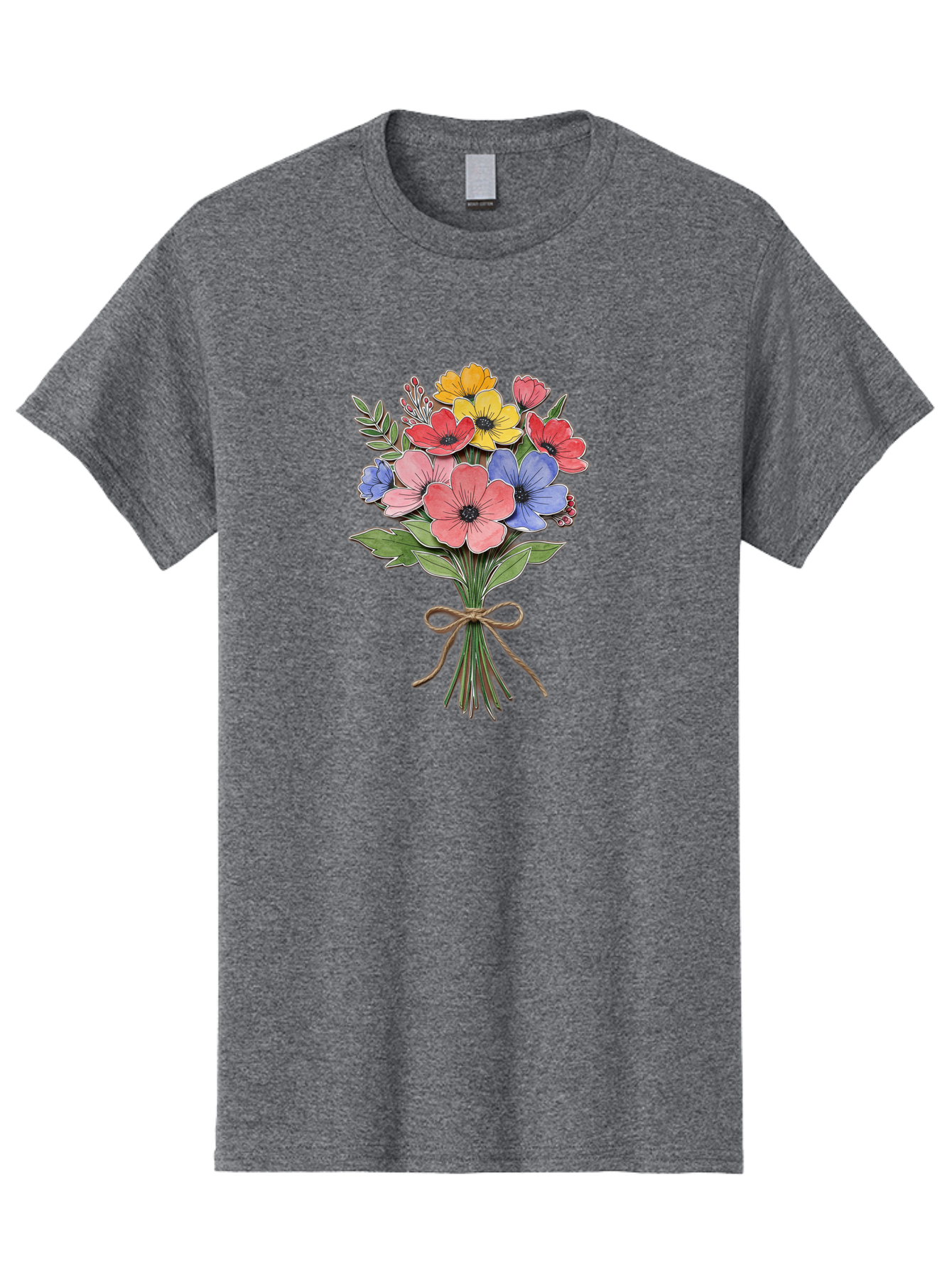 Colorful-Flower-Bouquet Men'S Graphic Tee, 100% Cotton, Comfortable Casual Summer Wear, Machine Washable, Vintage Camera, Old Camera, Antique Camera, Black Camera, Classic Photography, Photography Equipment, Nostalgic Device, Film Camera, Bae979