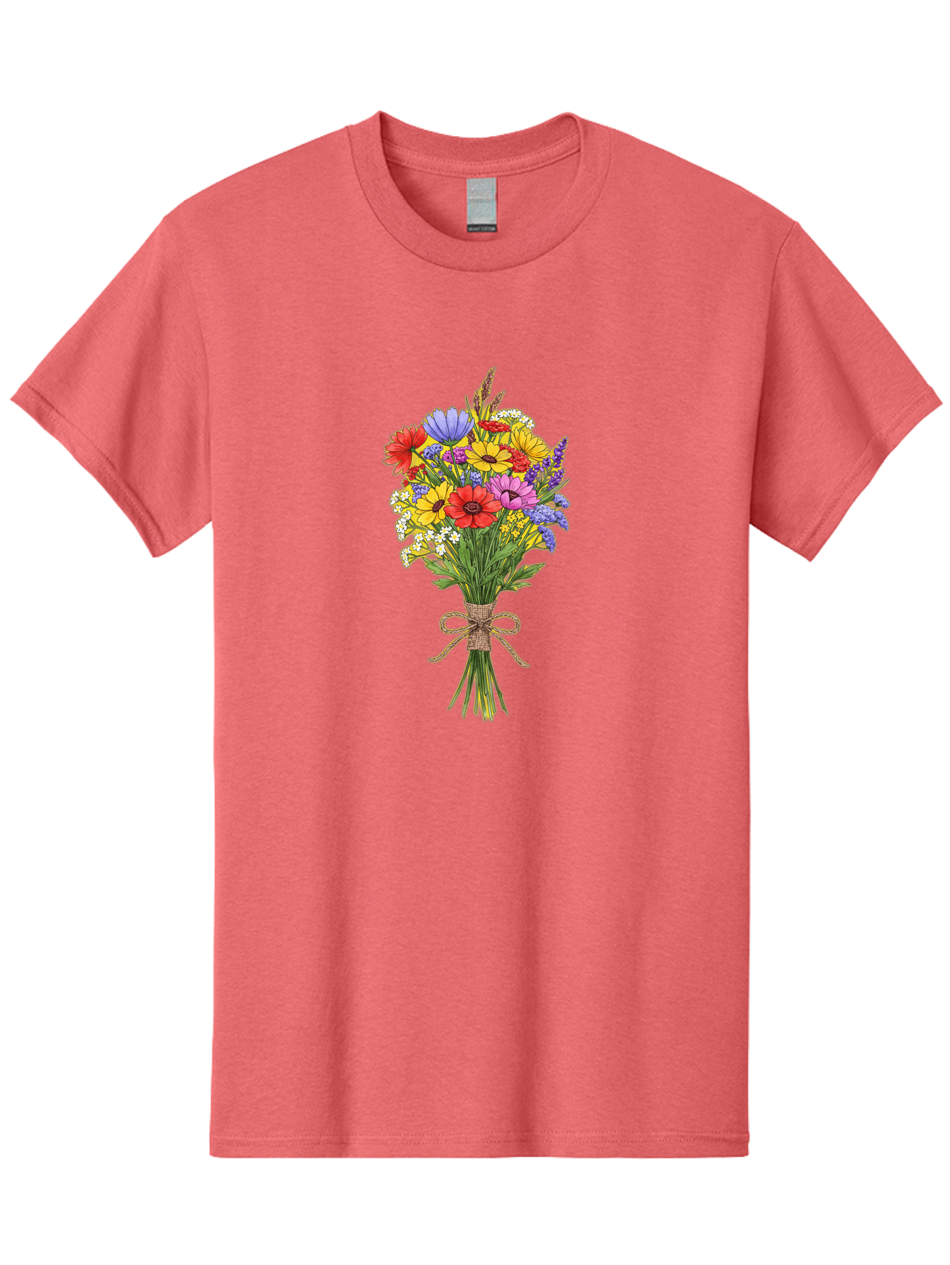 Colorful-Wildflower-Bouquet Men'S Graphic Tee, 100% Cotton, Comfortable Casual Summer Wear, Machine Washable, Vintage Camera, Old Camera, Antique Camera, Black Camera, Classic Photography, Photography Equipment, Nostalgic Device, Film Camera, Bae980