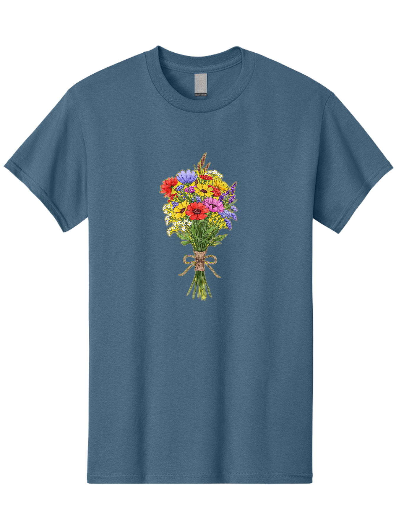 Colorful-Wildflower-Bouquet Men'S Graphic Tee, 100% Cotton, Comfortable Casual Summer Wear, Machine Washable, Vintage Camera, Old Camera, Antique Camera, Black Camera, Classic Photography, Photography Equipment, Nostalgic Device, Film Camera, Bae980