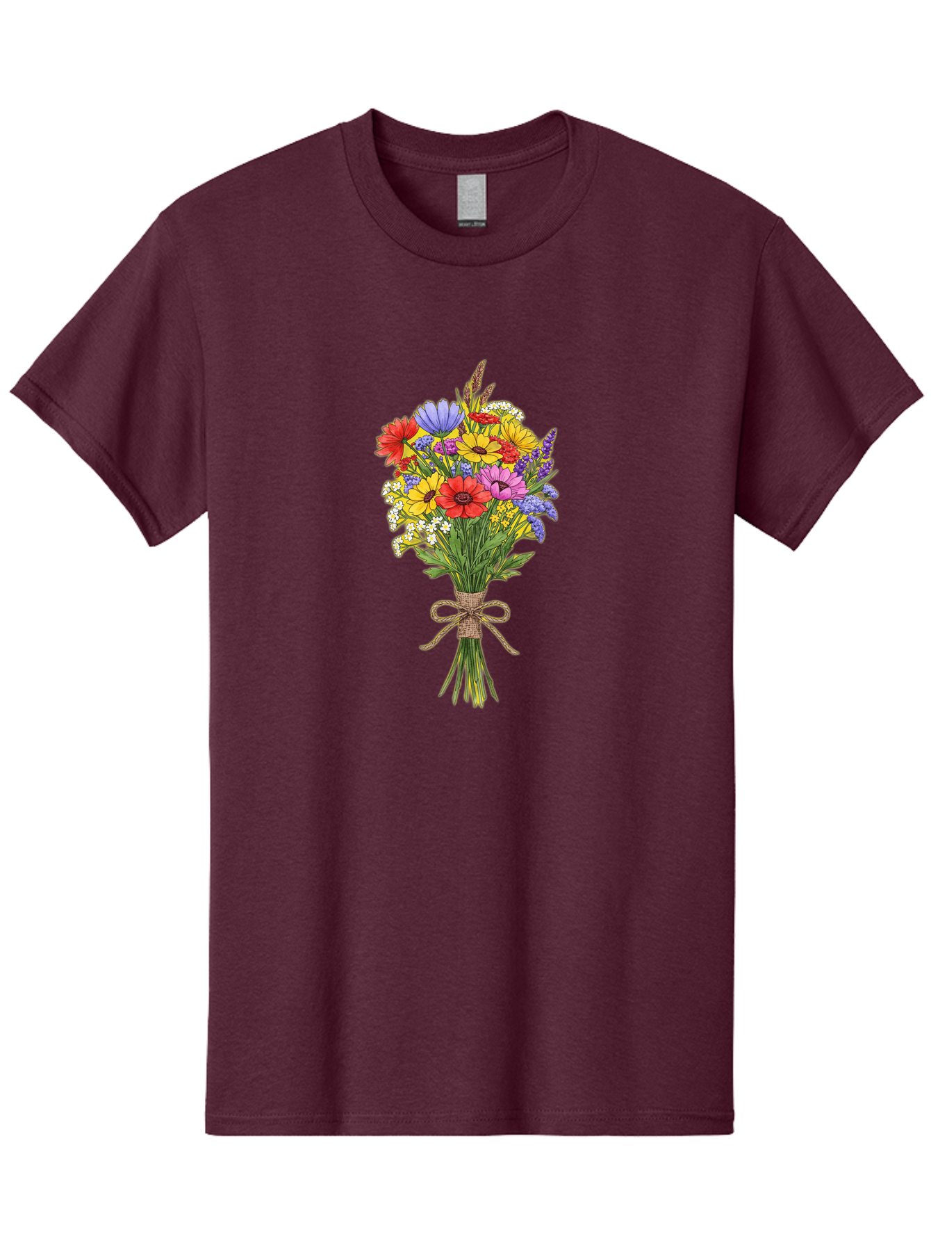 Colorful-Wildflower-Bouquet Men'S Graphic Tee, 100% Cotton, Comfortable Casual Summer Wear, Machine Washable, Vintage Camera, Old Camera, Antique Camera, Black Camera, Classic Photography, Photography Equipment, Nostalgic Device, Film Camera, Bae980