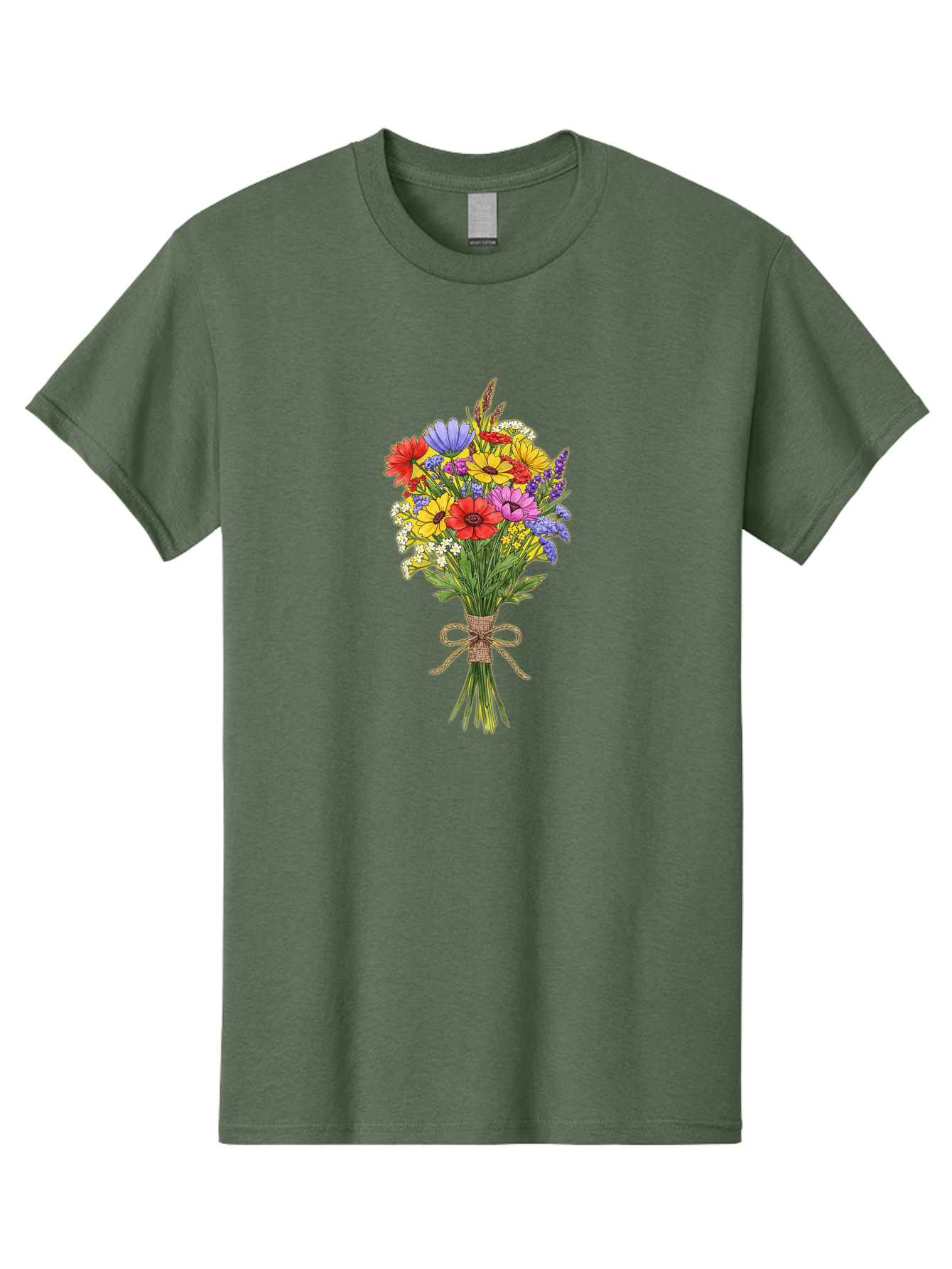 Colorful-Wildflower-Bouquet Men'S Graphic Tee, 100% Cotton, Comfortable Casual Summer Wear, Machine Washable, Vintage Camera, Old Camera, Antique Camera, Black Camera, Classic Photography, Photography Equipment, Nostalgic Device, Film Camera, Bae980