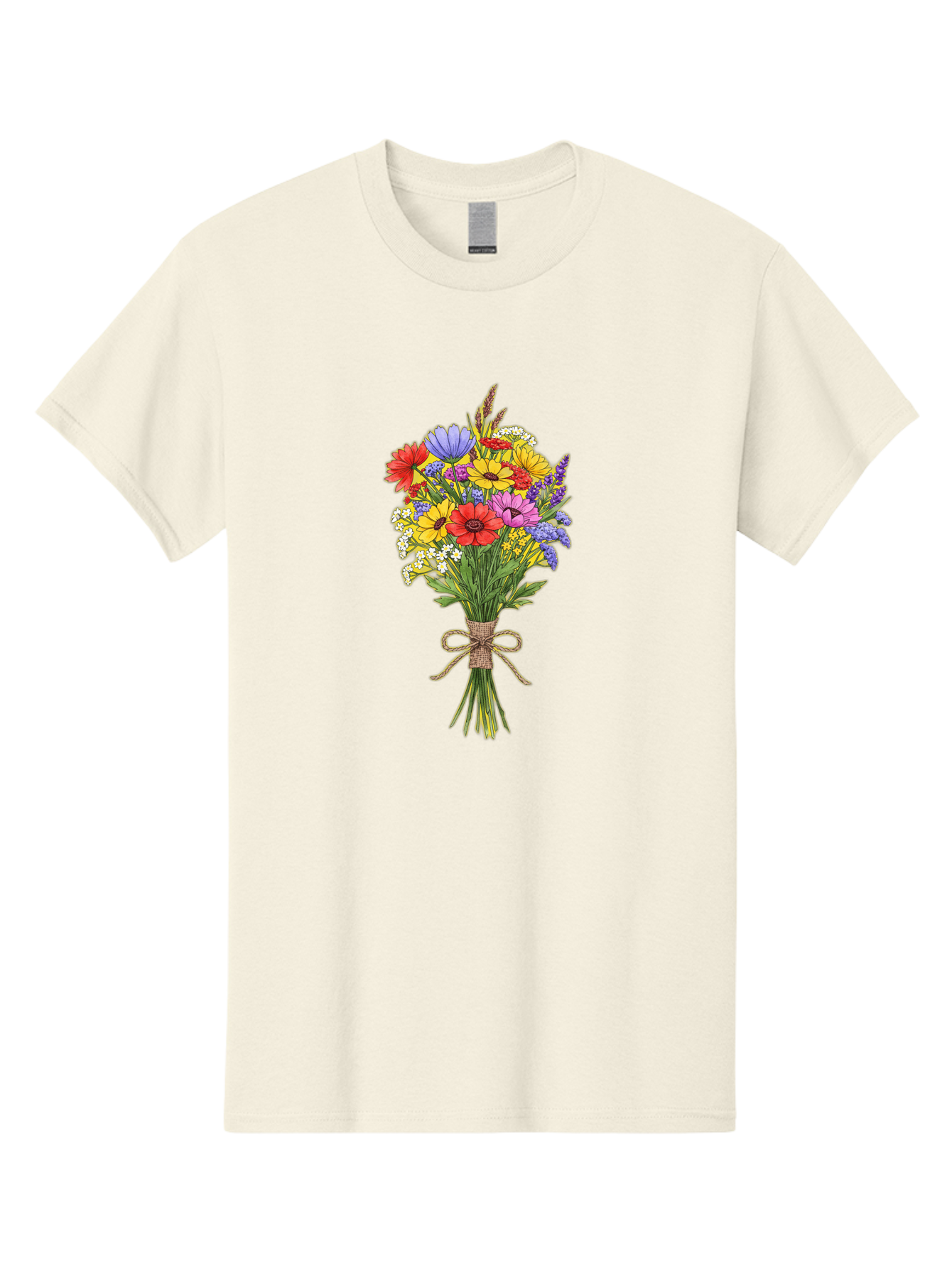 Colorful-Wildflower-Bouquet Men'S Graphic Tee, 100% Cotton, Comfortable Casual Summer Wear, Machine Washable, Vintage Camera, Old Camera, Antique Camera, Black Camera, Classic Photography, Photography Equipment, Nostalgic Device, Film Camera, Bae980