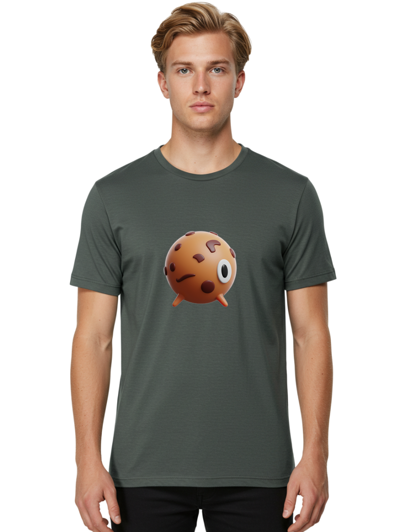 Cookie Men'S Graphic Tee, 100% Cotton, Comfortable Casual Summer Wear, Machine Washable, Vintage Camera, Old Camera, Antique Camera, Black Camera, Classic Photography, Photography Equipment, Nostalgic Device, Film Camera, Camera Art Bae981