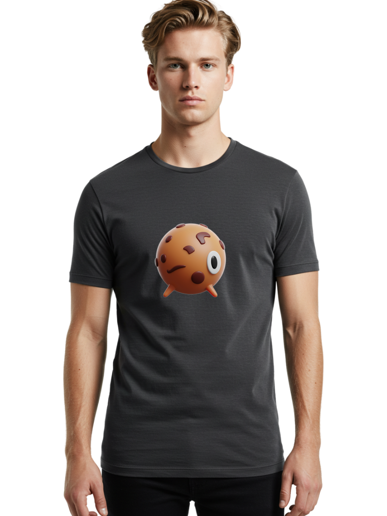 Cookie Men'S Graphic Tee, 100% Cotton, Comfortable Casual Summer Wear, Machine Washable, Vintage Camera, Old Camera, Antique Camera, Black Camera, Classic Photography, Photography Equipment, Nostalgic Device, Film Camera, Camera Art Bae981