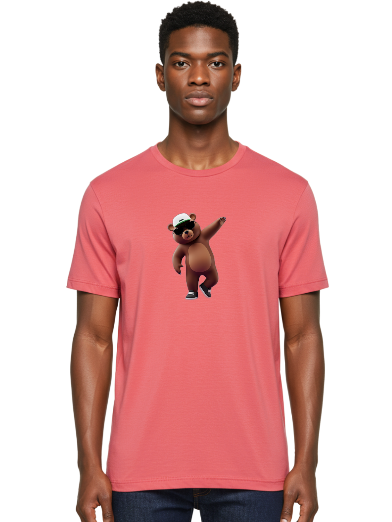Cool-Bear-1 Men'S Graphic Tee, 100% Cotton, Comfortable Casual Summer Wear, Machine Washable, Vintage Camera, Old Camera, Antique Camera, Black Camera, Classic Photography, Photography Equipment, Nostalgic Device, Film Camera, Camera Art Bae982