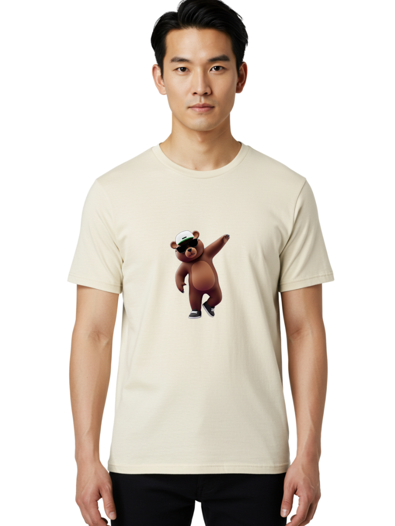 Cool-Bear-1 Men'S Graphic Tee, 100% Cotton, Comfortable Casual Summer Wear, Machine Washable, Vintage Camera, Old Camera, Antique Camera, Black Camera, Classic Photography, Photography Equipment, Nostalgic Device, Film Camera, Camera Art Bae982