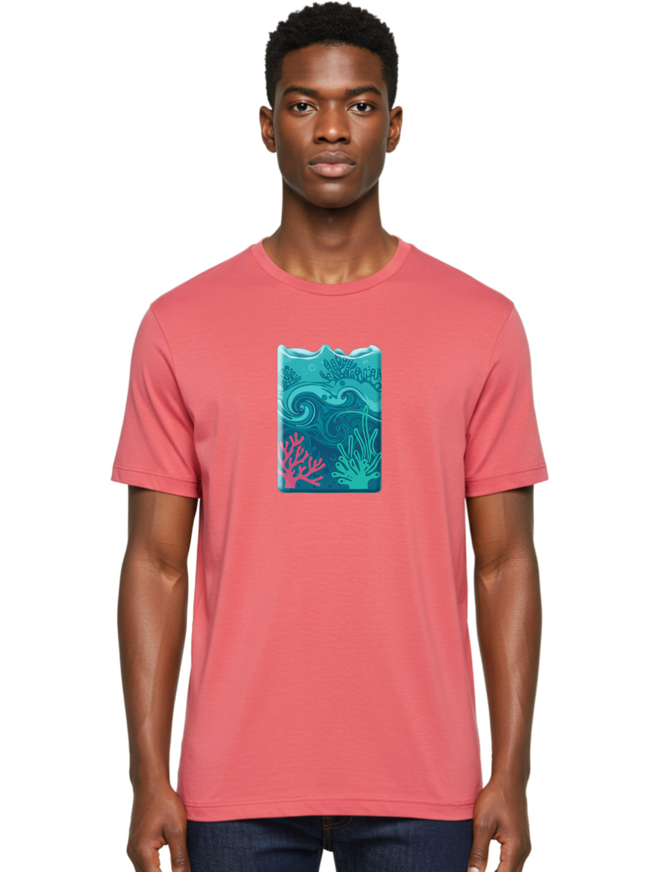 Coral-Reef-Wave Men'S Graphic Tee, 100% Cotton, Comfortable Casual Summer Wear, Machine Washable, Vintage Camera, Old Camera, Antique Camera, Black Camera, Classic Photography, Photography Equipment, Nostalgic Device, Film Camera, Camera Art Bae984