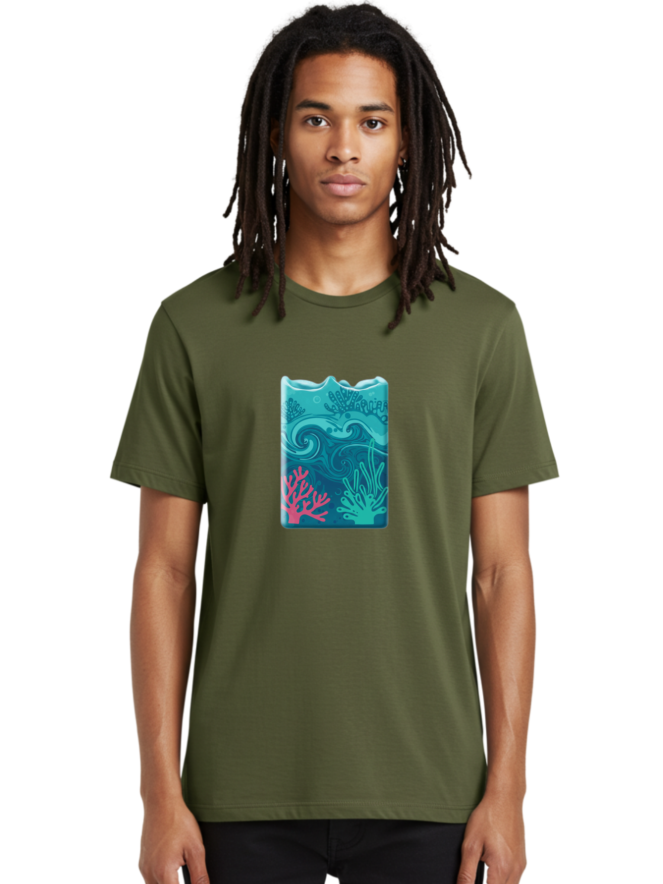 Coral-Reef-Wave Men'S Graphic Tee, 100% Cotton, Comfortable Casual Summer Wear, Machine Washable, Vintage Camera, Old Camera, Antique Camera, Black Camera, Classic Photography, Photography Equipment, Nostalgic Device, Film Camera, Camera Art Bae984