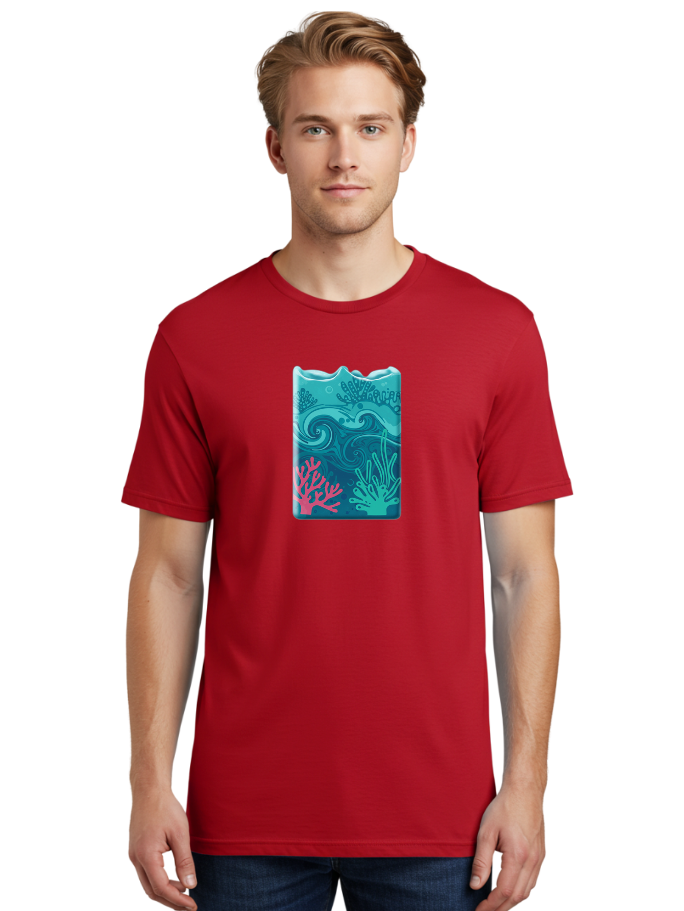 Coral-Reef-Wave Men'S Graphic Tee, 100% Cotton, Comfortable Casual Summer Wear, Machine Washable, Vintage Camera, Old Camera, Antique Camera, Black Camera, Classic Photography, Photography Equipment, Nostalgic Device, Film Camera, Camera Art Bae984