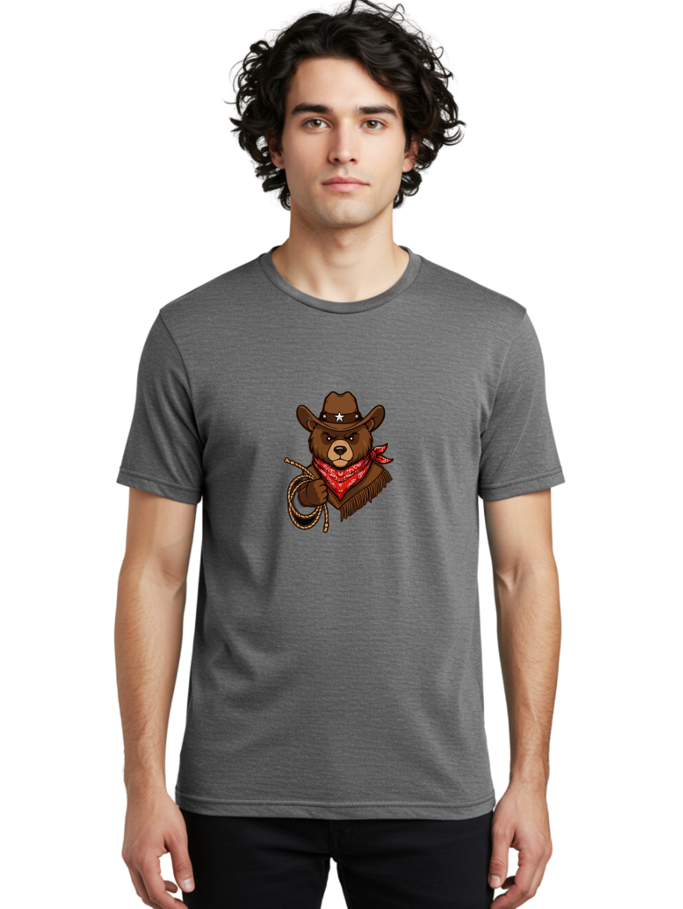 Cowboy-Bear Men'S Graphic Tee, 100% Cotton, Comfortable Casual Summer Wear, Machine Washable, Vintage Camera, Old Camera, Antique Camera, Black Camera, Classic Photography, Photography Equipment, Nostalgic Device, Film Camera, Camera Art Bae986