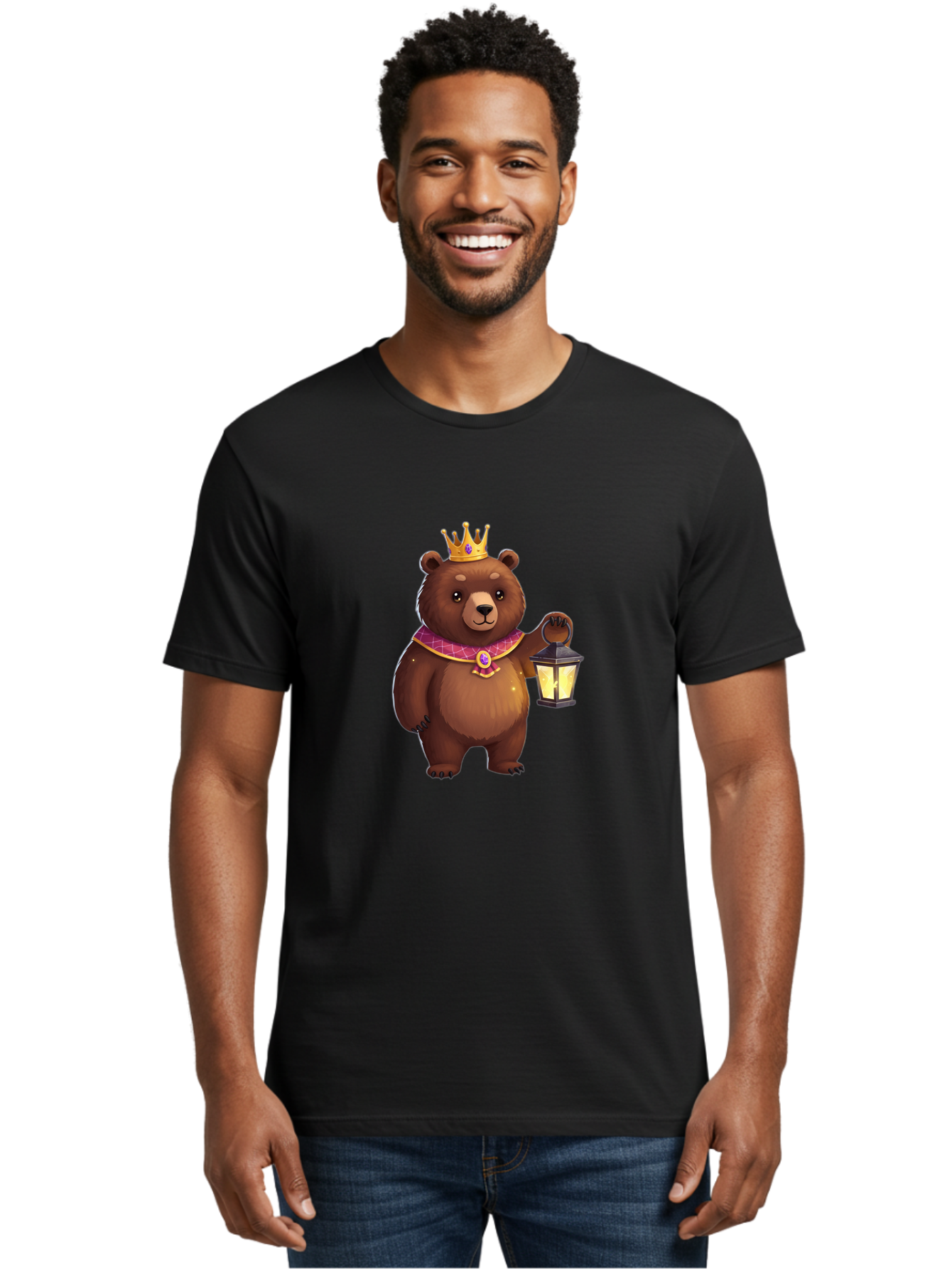 Crowned-Bear-With-Lantern Men'S Graphic Tee, 100% Cotton, Comfortable Casual Summer Wear, Machine Washable, Vintage Camera, Old Camera, Antique Camera, Black Camera, Classic Photography, Photography Equipment, Nostalgic Device, Film Camera, Bae989