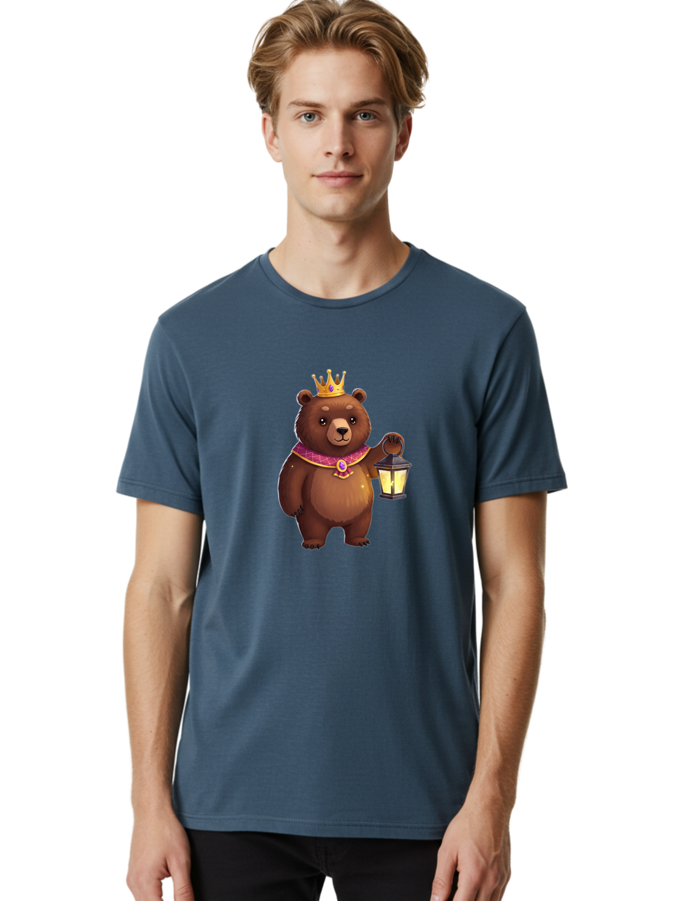 Crowned-Bear-With-Lantern Men'S Graphic Tee, 100% Cotton, Comfortable Casual Summer Wear, Machine Washable, Vintage Camera, Old Camera, Antique Camera, Black Camera, Classic Photography, Photography Equipment, Nostalgic Device, Film Camera, Bae989