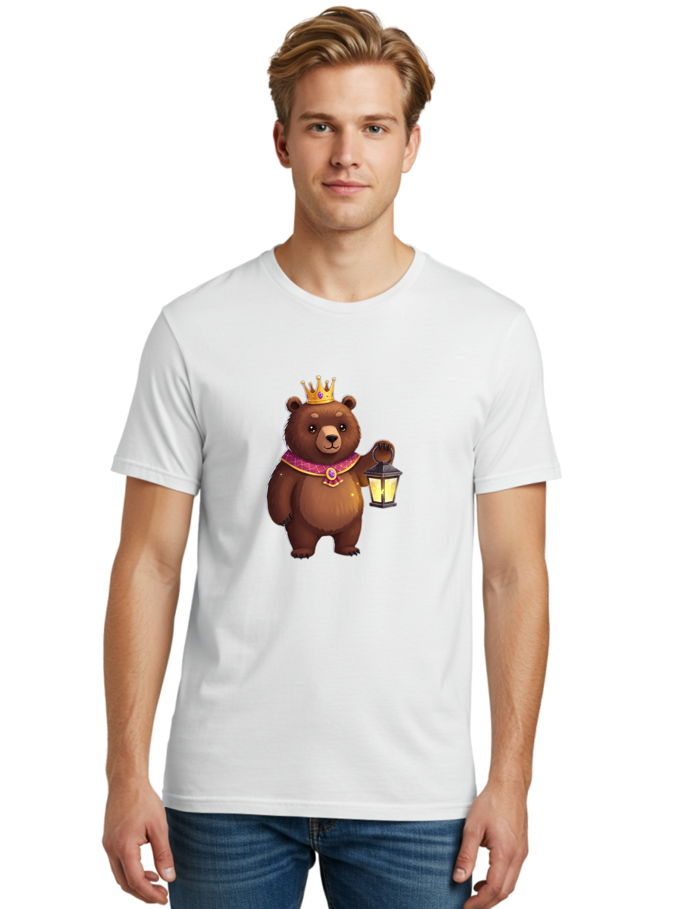 Crowned-Bear-With-Lantern Men'S Graphic Tee, 100% Cotton, Comfortable Casual Summer Wear, Machine Washable, Vintage Camera, Old Camera, Antique Camera, Black Camera, Classic Photography, Photography Equipment, Nostalgic Device, Film Camera, Bae989
