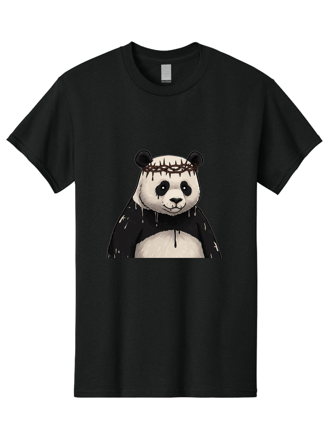 Crowned-Panda-1 Men'S Graphic Tee, 100% Cotton, Comfortable Casual Summer Wear, Machine Washable, Vintage Camera, Old Camera, Antique Camera, Black Camera, Classic Photography, Photography Equipment, Nostalgic Device, Film Camera, Camera Art Bae990