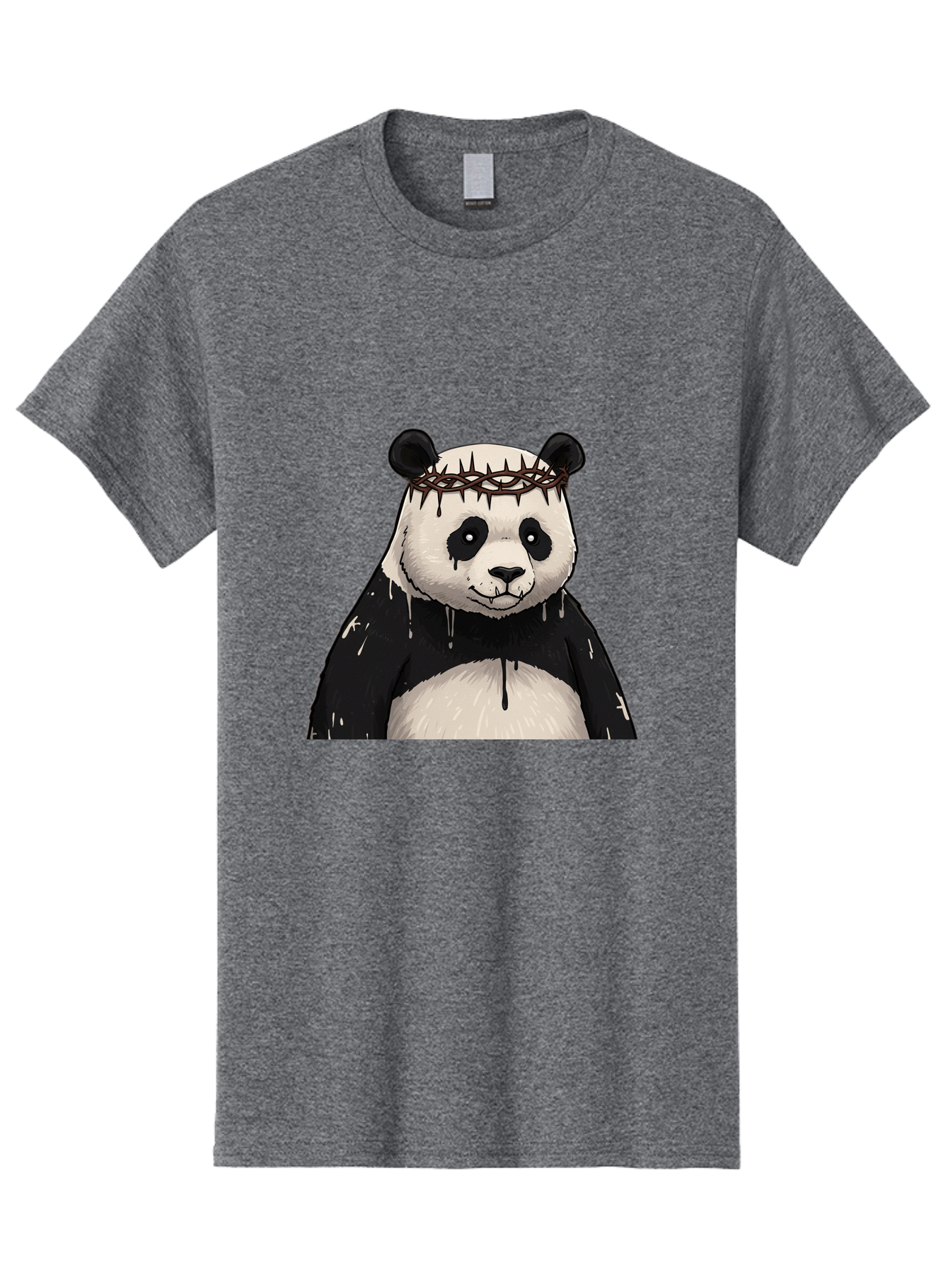 Crowned-Panda-1 Men'S Graphic Tee, 100% Cotton, Comfortable Casual Summer Wear, Machine Washable, Vintage Camera, Old Camera, Antique Camera, Black Camera, Classic Photography, Photography Equipment, Nostalgic Device, Film Camera, Camera Art Bae990