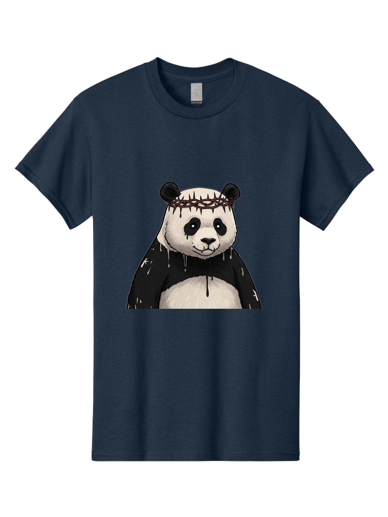 Crowned-Panda-1 Men'S Graphic Tee, 100% Cotton, Comfortable Casual Summer Wear, Machine Washable, Vintage Camera, Old Camera, Antique Camera, Black Camera, Classic Photography, Photography Equipment, Nostalgic Device, Film Camera, Camera Art Bae990