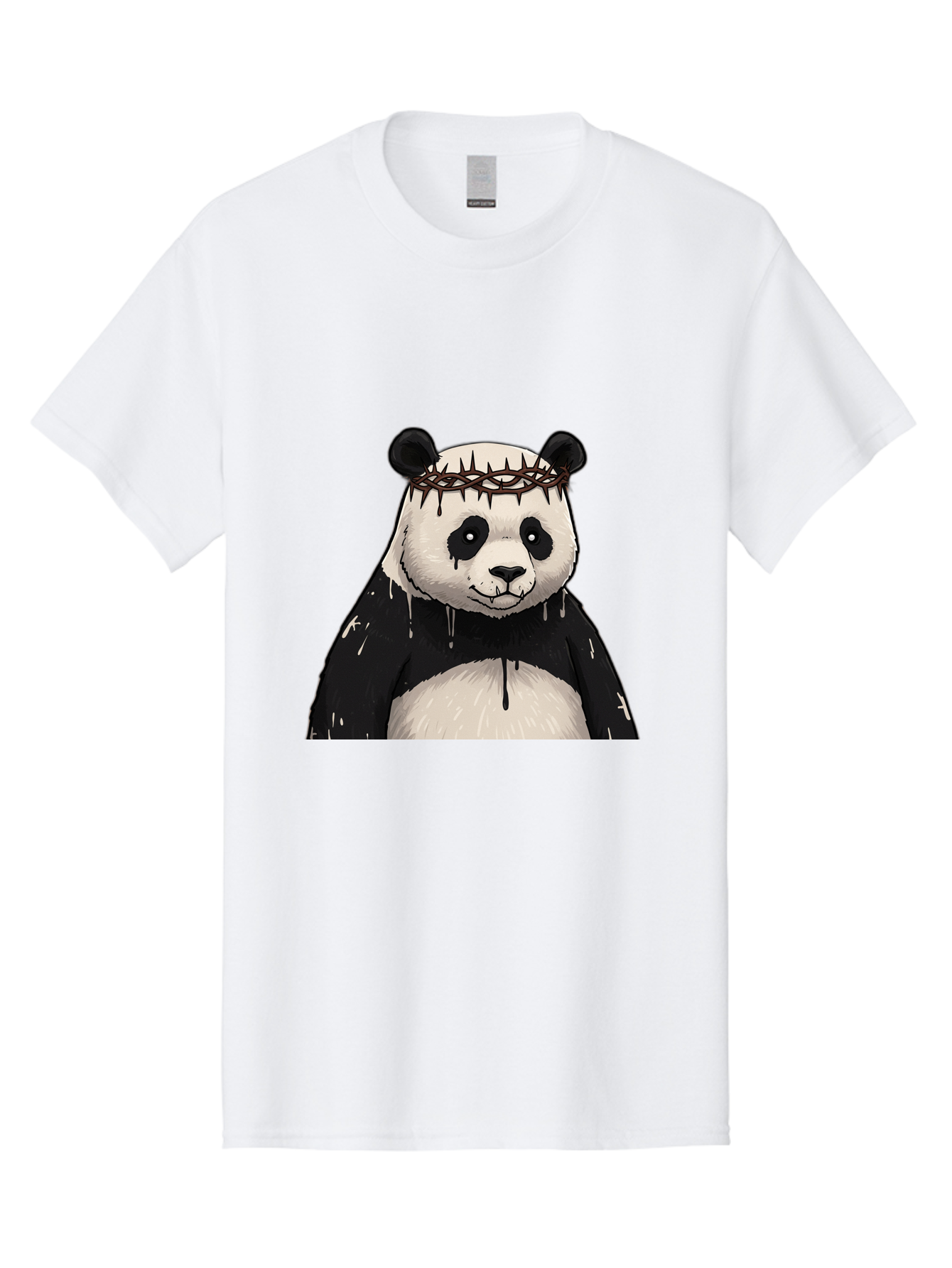 Crowned-Panda-1 Men'S Graphic Tee, 100% Cotton, Comfortable Casual Summer Wear, Machine Washable, Vintage Camera, Old Camera, Antique Camera, Black Camera, Classic Photography, Photography Equipment, Nostalgic Device, Film Camera, Camera Art Bae990