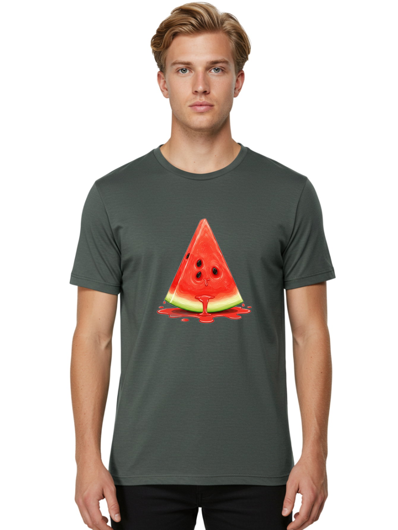 Crying-Watermelon Men'S Graphic Tee, 100% Cotton, Comfortable Casual Summer Wear, Machine Washable, Vintage Camera, Old Camera, Antique Camera, Black Camera, Classic Photography, Photography Equipment, Nostalgic Device, Film Camera, Camera Art Bae993