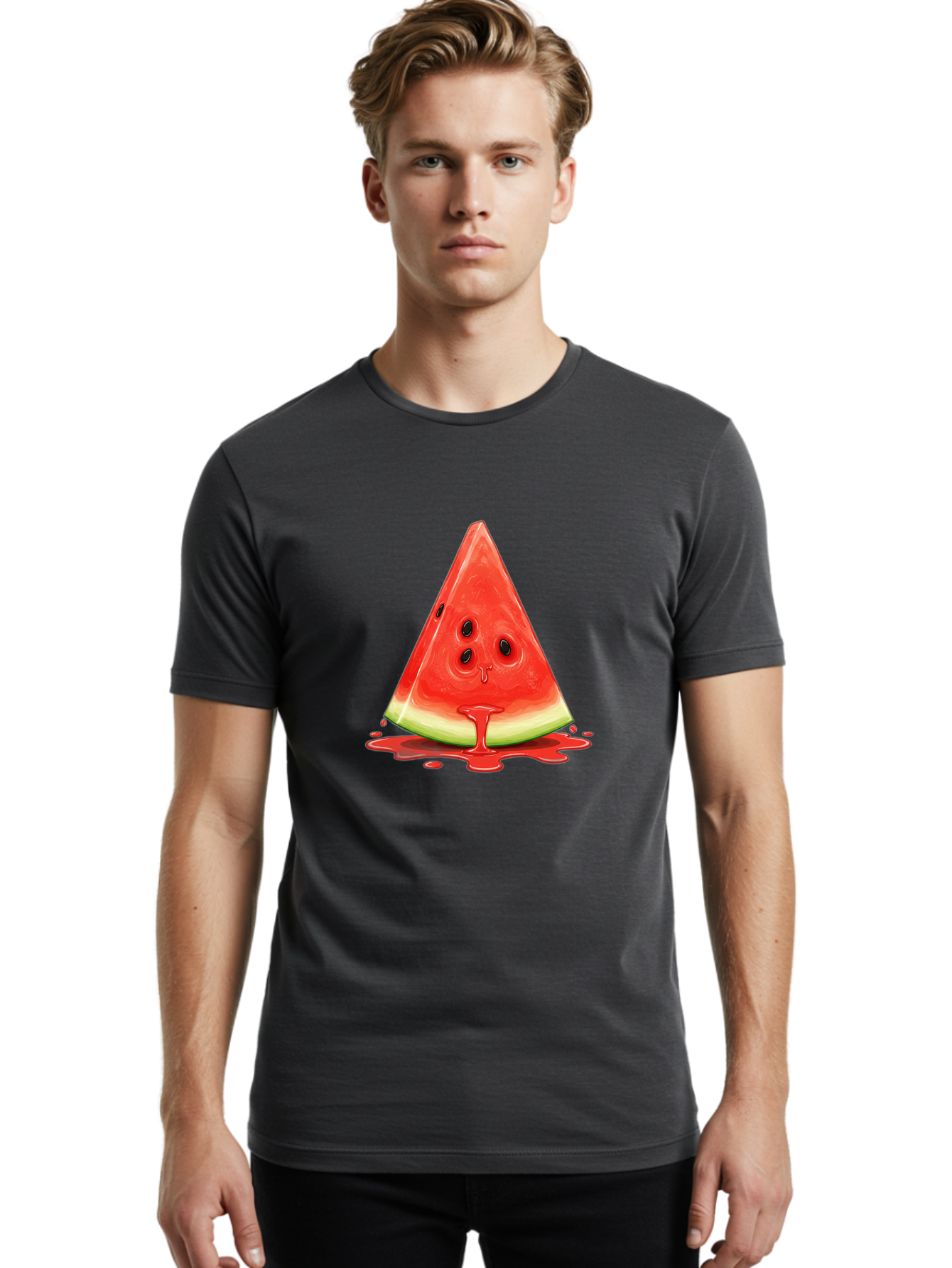 Crying-Watermelon Men'S Graphic Tee, 100% Cotton, Comfortable Casual Summer Wear, Machine Washable, Vintage Camera, Old Camera, Antique Camera, Black Camera, Classic Photography, Photography Equipment, Nostalgic Device, Film Camera, Camera Art Bae993