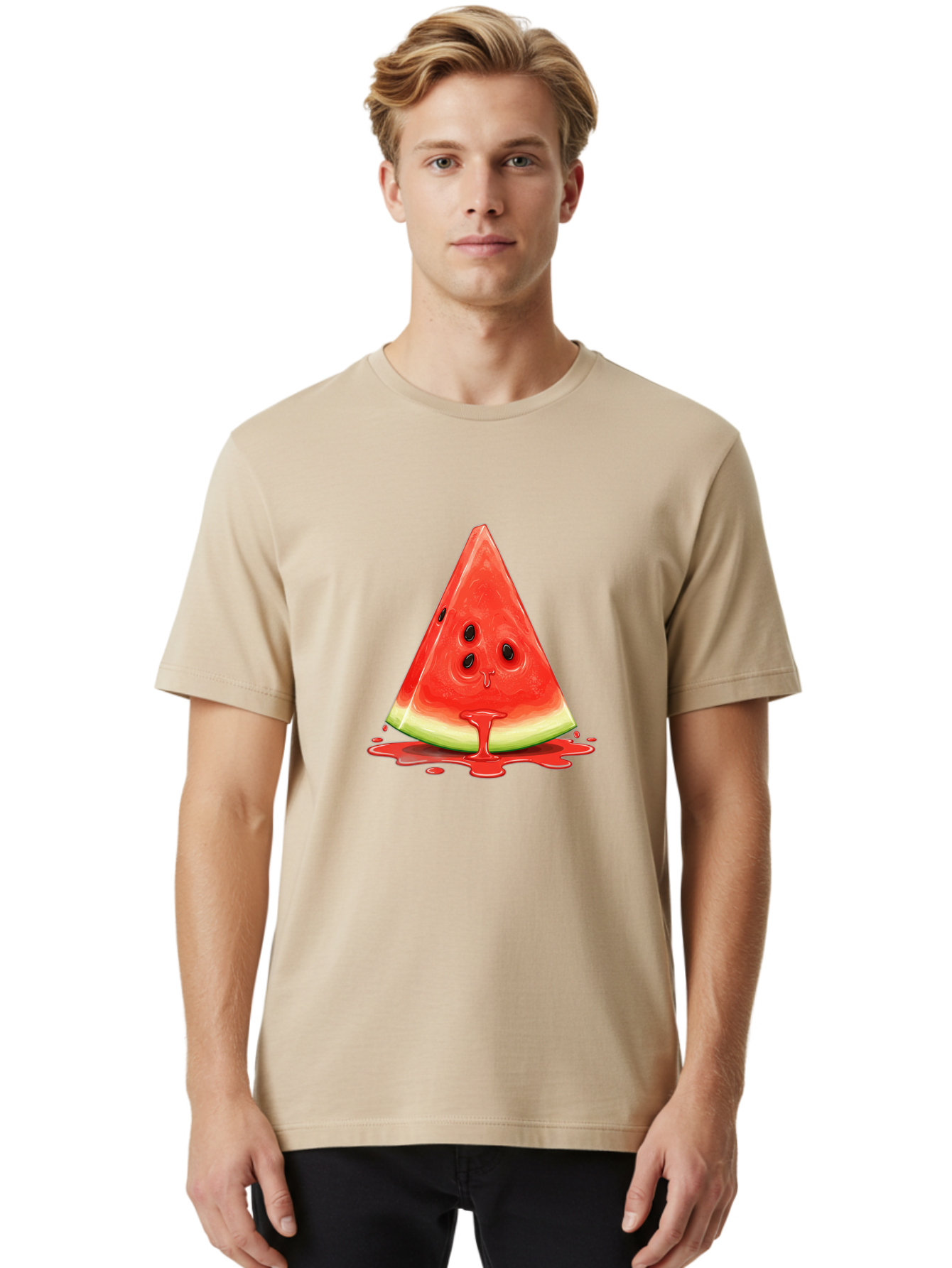 Crying-Watermelon Men'S Graphic Tee, 100% Cotton, Comfortable Casual Summer Wear, Machine Washable, Vintage Camera, Old Camera, Antique Camera, Black Camera, Classic Photography, Photography Equipment, Nostalgic Device, Film Camera, Camera Art Bae993