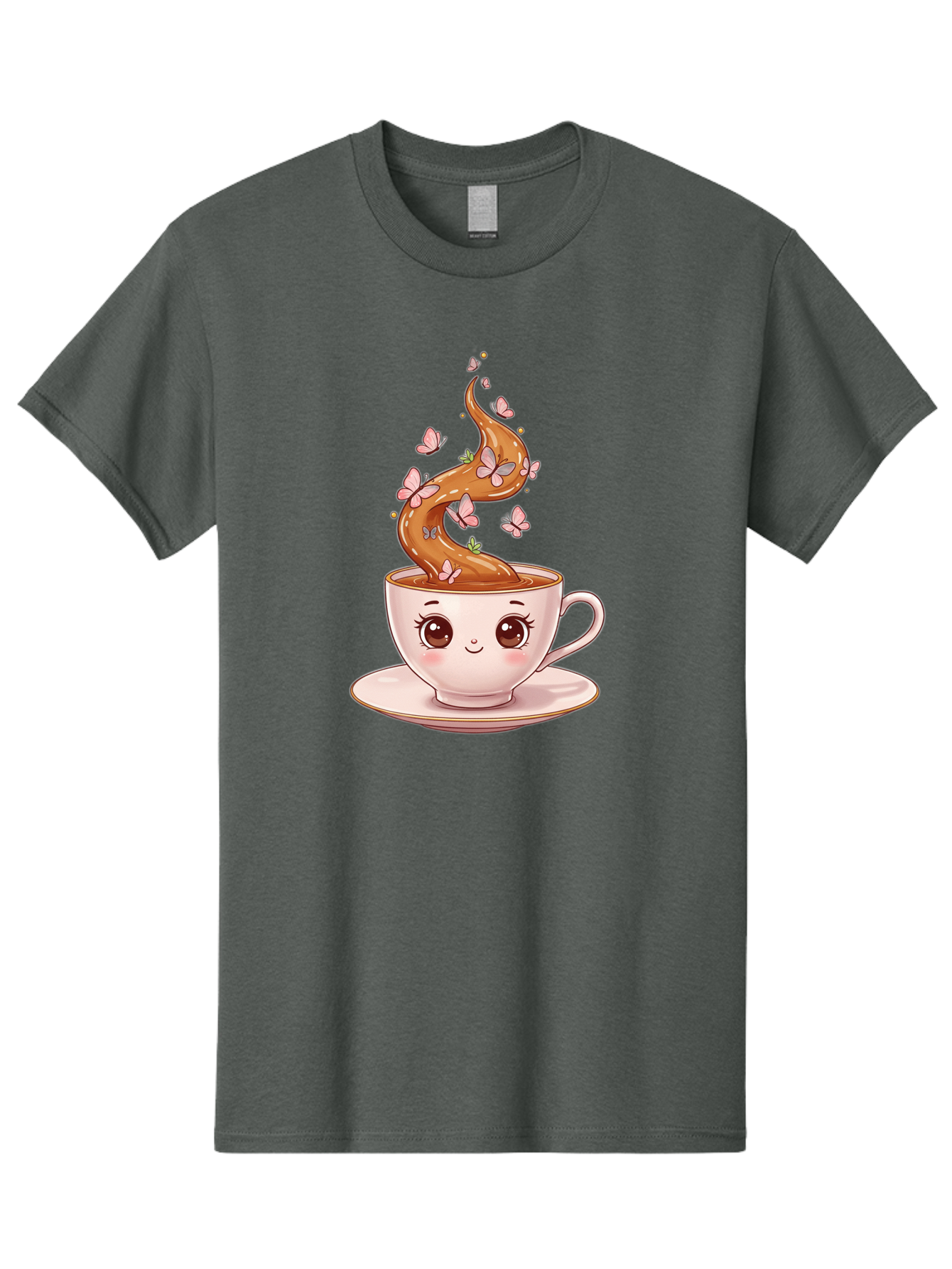 Cup-Of-Coffee-1 Men'S Graphic Tee, 100% Cotton, Comfortable Casual Summer Wear, Machine Washable, Vintage Camera, Old Camera, Antique Camera, Black Camera, Classic Photography, Photography Equipment, Nostalgic Device, Film Camera, Camera Art Bae994