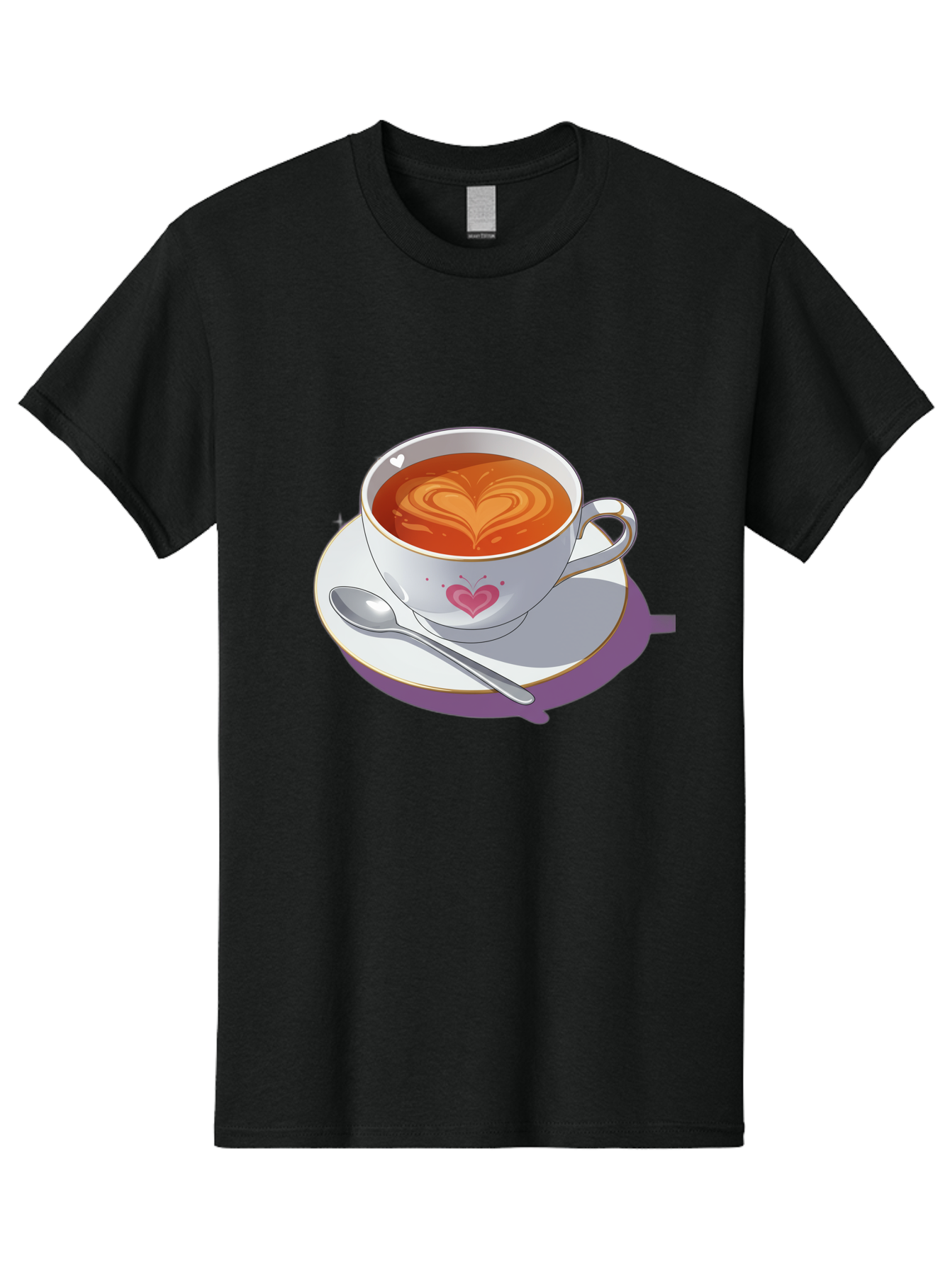 Cup-Of-Coffee-With-Heart Men'S Graphic Tee, 100% Cotton, Comfortable Casual Summer Wear, Machine Washable, Vintage Camera, Old Camera, Antique Camera, Black Camera, Classic Photography, Photography Equipment, Nostalgic Device, Film Camera, Bae995