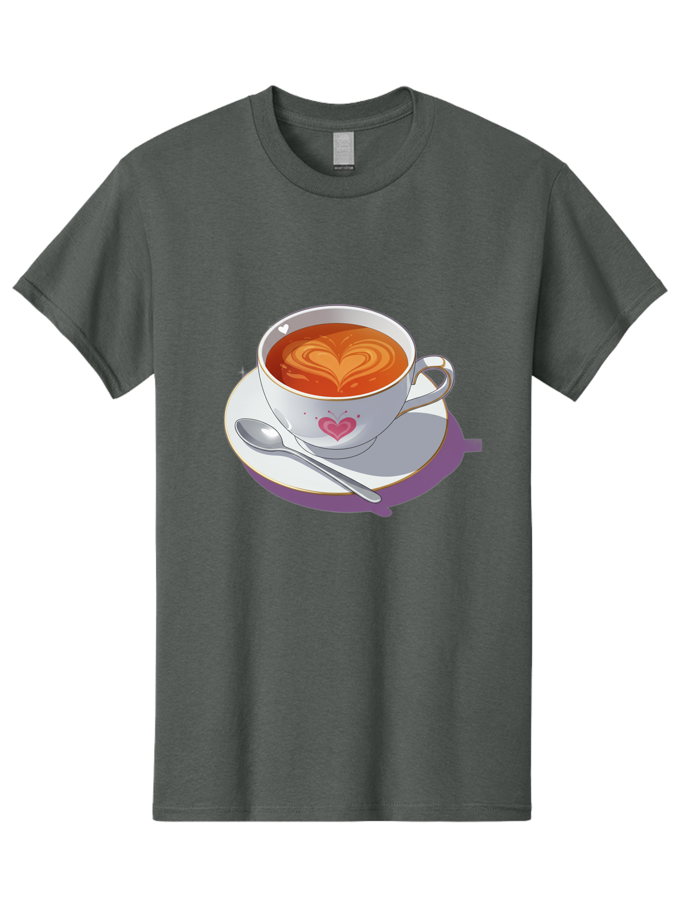 Cup-Of-Coffee-With-Heart Men'S Graphic Tee, 100% Cotton, Comfortable Casual Summer Wear, Machine Washable, Vintage Camera, Old Camera, Antique Camera, Black Camera, Classic Photography, Photography Equipment, Nostalgic Device, Film Camera, Bae995