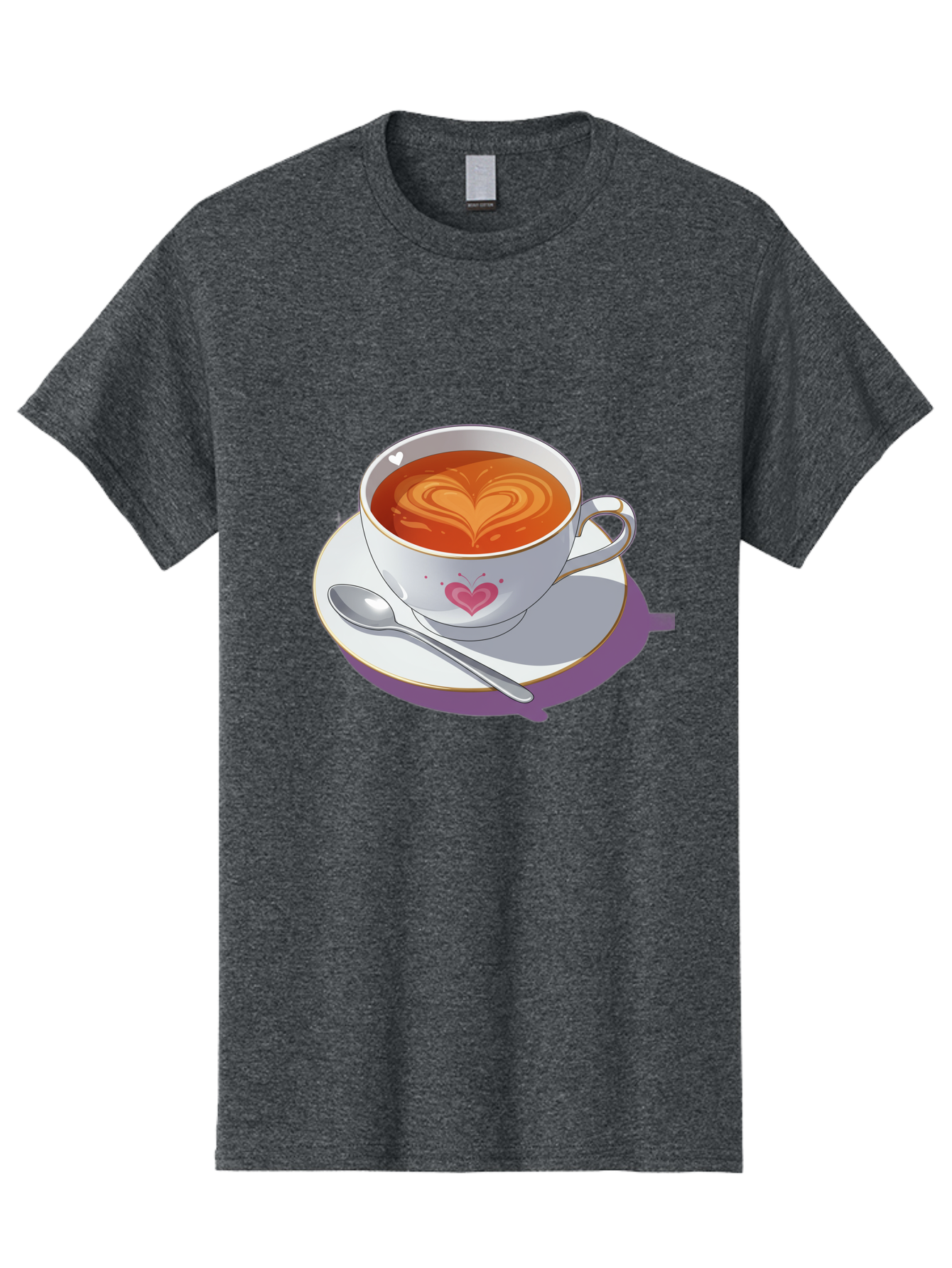 Cup-Of-Coffee-With-Heart Men'S Graphic Tee, 100% Cotton, Comfortable Casual Summer Wear, Machine Washable, Vintage Camera, Old Camera, Antique Camera, Black Camera, Classic Photography, Photography Equipment, Nostalgic Device, Film Camera, Bae995