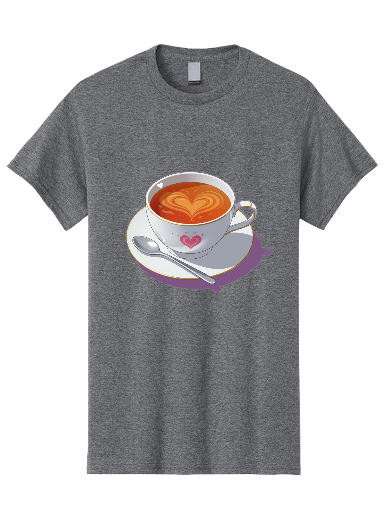 Cup-Of-Coffee-With-Heart Men'S Graphic Tee, 100% Cotton, Comfortable Casual Summer Wear, Machine Washable, Vintage Camera, Old Camera, Antique Camera, Black Camera, Classic Photography, Photography Equipment, Nostalgic Device, Film Camera, Bae995