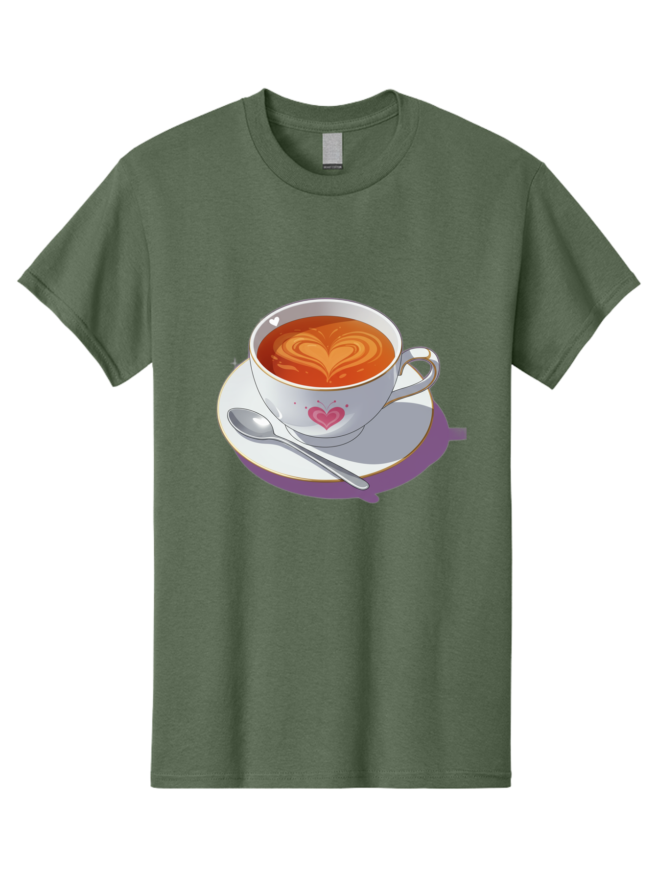 Cup-Of-Coffee-With-Heart Men'S Graphic Tee, 100% Cotton, Comfortable Casual Summer Wear, Machine Washable, Vintage Camera, Old Camera, Antique Camera, Black Camera, Classic Photography, Photography Equipment, Nostalgic Device, Film Camera, Bae995