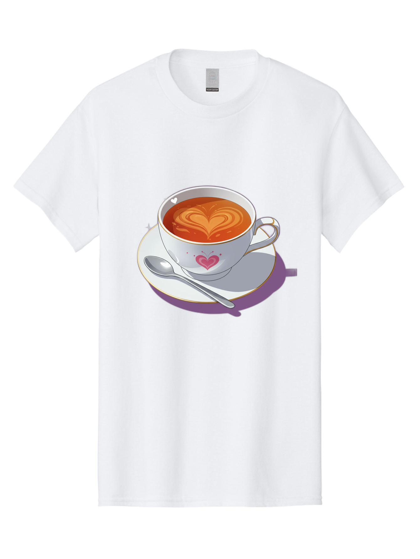 Cup-Of-Coffee-With-Heart Men'S Graphic Tee, 100% Cotton, Comfortable Casual Summer Wear, Machine Washable, Vintage Camera, Old Camera, Antique Camera, Black Camera, Classic Photography, Photography Equipment, Nostalgic Device, Film Camera, Bae995