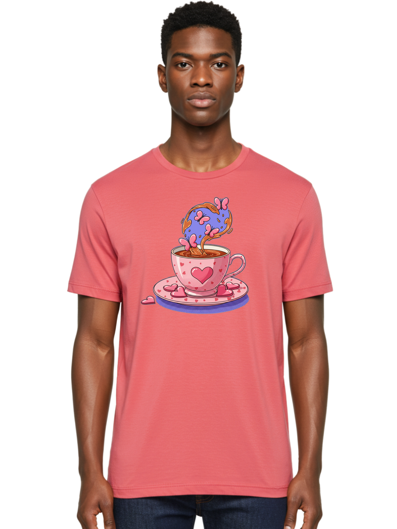 Cup-Of-Hearts Men'S Graphic Tee, 100% Cotton, Comfortable Casual Summer Wear, Machine Washable, Vintage Camera, Old Camera, Antique Camera, Black Camera, Classic Photography, Photography Equipment, Nostalgic Device, Film Camera, Camera Art Bae997