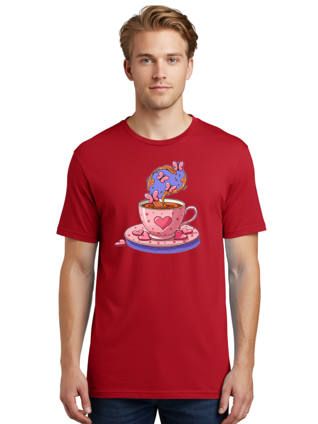 Cup-Of-Hearts Men'S Graphic Tee, 100% Cotton, Comfortable Casual Summer Wear, Machine Washable, Vintage Camera, Old Camera, Antique Camera, Black Camera, Classic Photography, Photography Equipment, Nostalgic Device, Film Camera, Camera Art Bae997