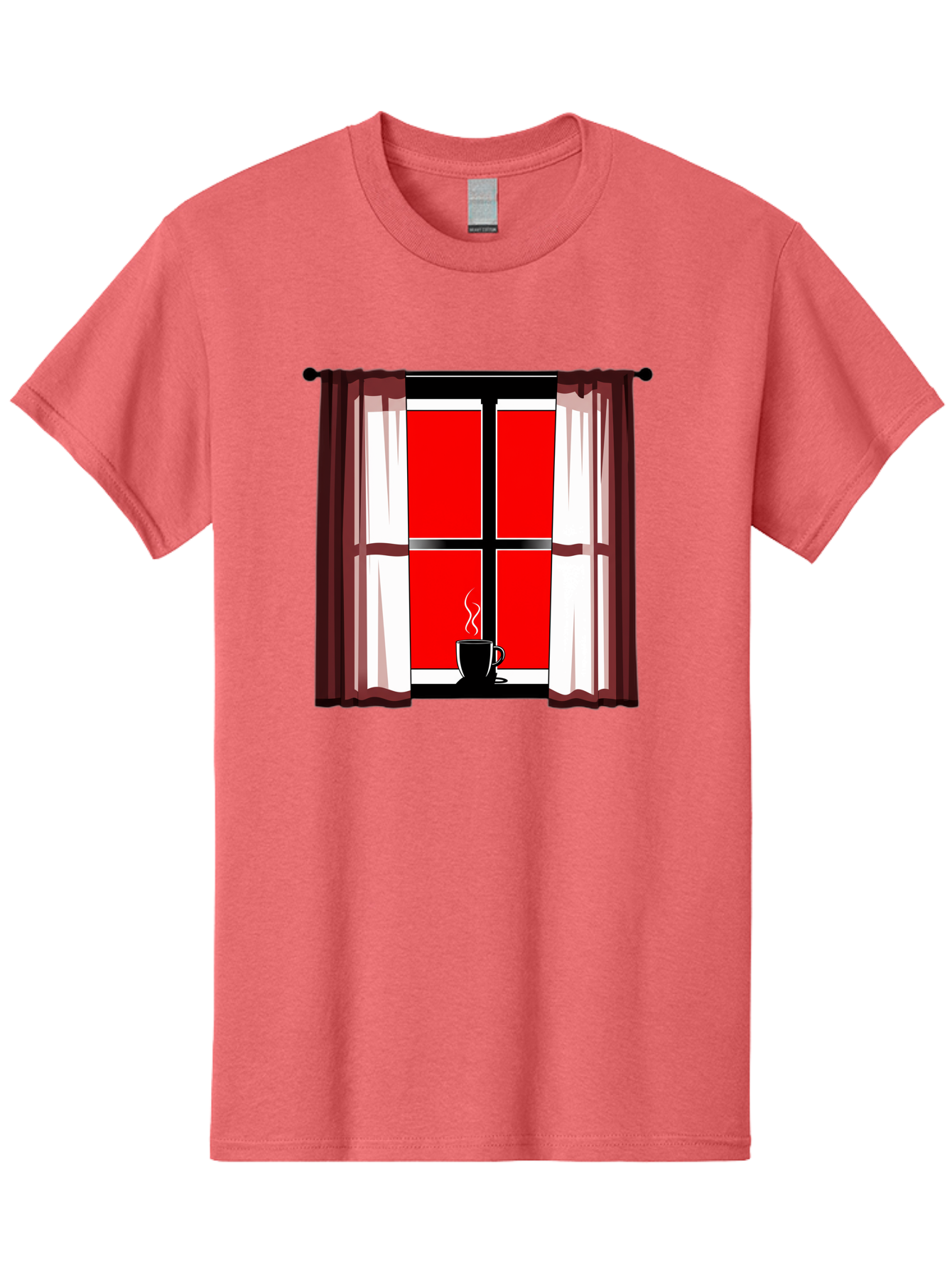 Cup-On-Windowsill Men'S Graphic Tee, 100% Cotton, Comfortable Casual Summer Wear, Machine Washable, Vintage Camera, Old Camera, Antique Camera, Black Camera, Classic Photography, Photography Equipment, Nostalgic Device, Film Camera, Camera Art Bae998