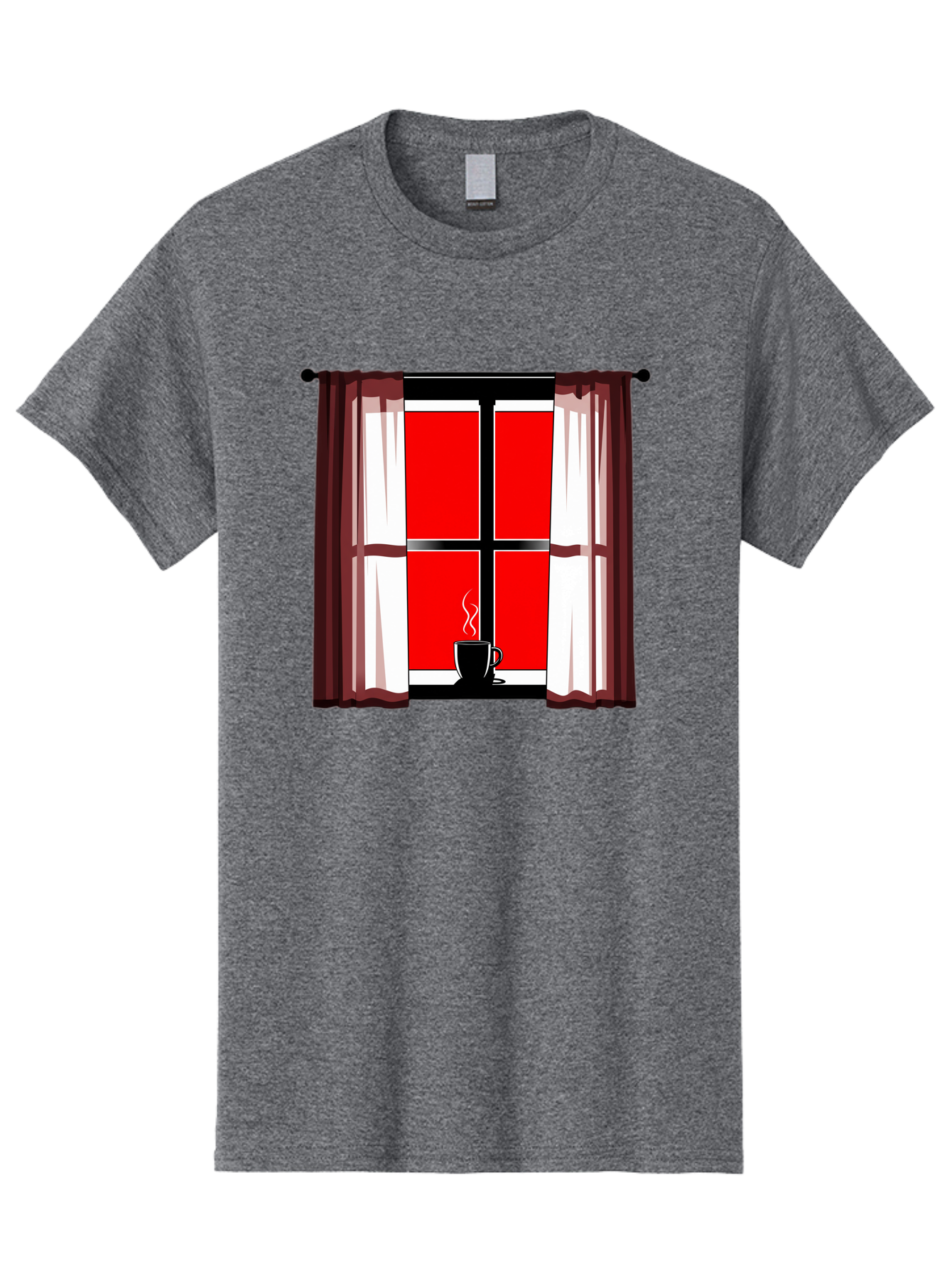 Cup-On-Windowsill Men'S Graphic Tee, 100% Cotton, Comfortable Casual Summer Wear, Machine Washable, Vintage Camera, Old Camera, Antique Camera, Black Camera, Classic Photography, Photography Equipment, Nostalgic Device, Film Camera, Camera Art Bae998