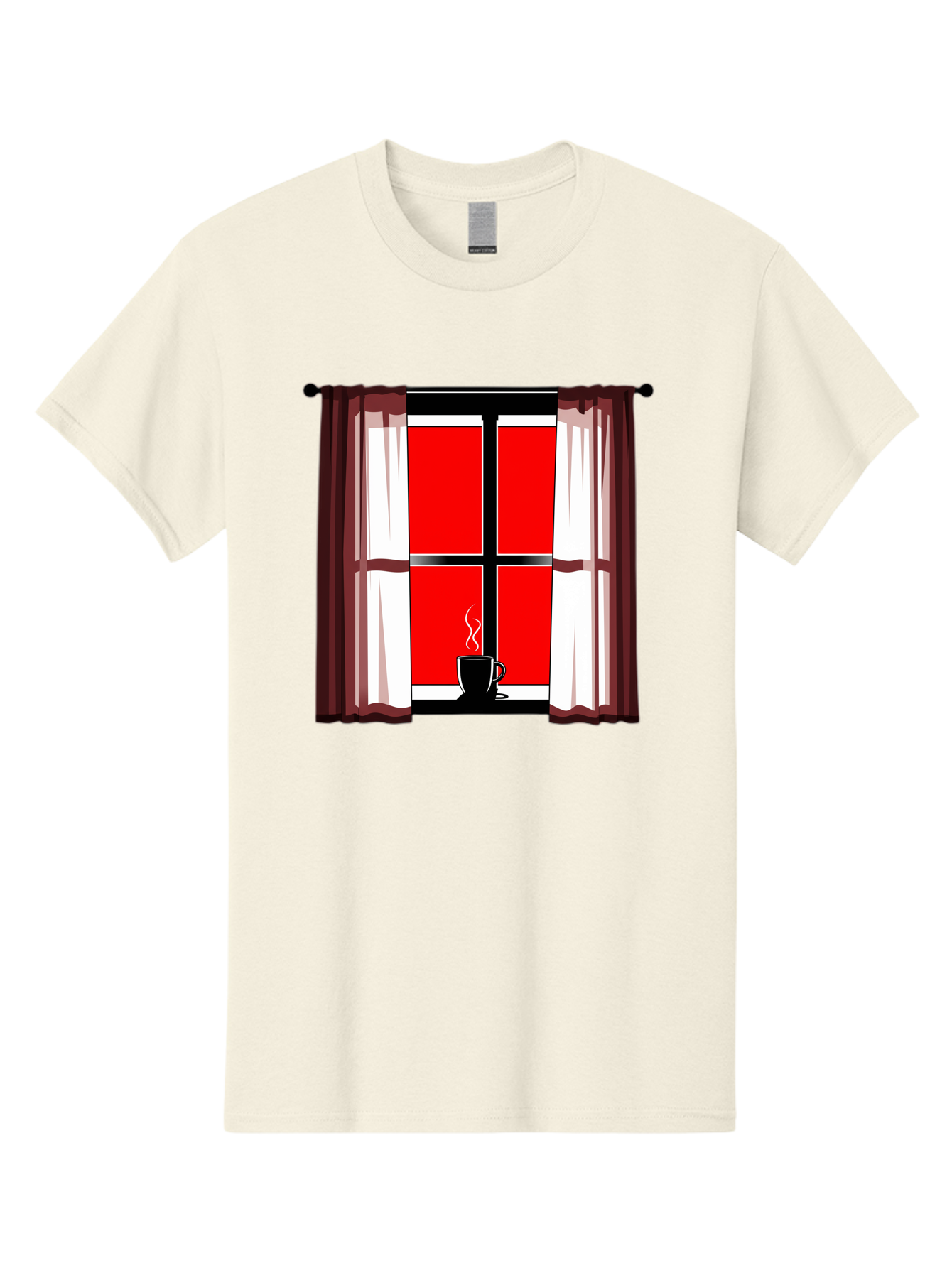 Cup-On-Windowsill Men'S Graphic Tee, 100% Cotton, Comfortable Casual Summer Wear, Machine Washable, Vintage Camera, Old Camera, Antique Camera, Black Camera, Classic Photography, Photography Equipment, Nostalgic Device, Film Camera, Camera Art Bae998