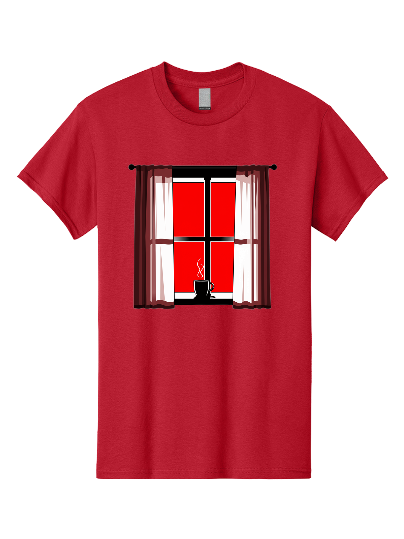 Cup-On-Windowsill Men'S Graphic Tee, 100% Cotton, Comfortable Casual Summer Wear, Machine Washable, Vintage Camera, Old Camera, Antique Camera, Black Camera, Classic Photography, Photography Equipment, Nostalgic Device, Film Camera, Camera Art Bae998